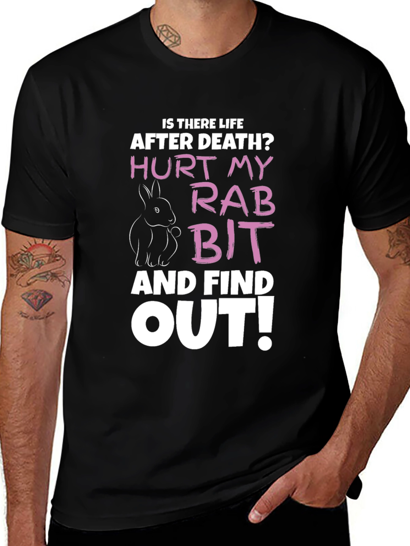 Hurt My Rabbit Funny Graphic T-Shirt