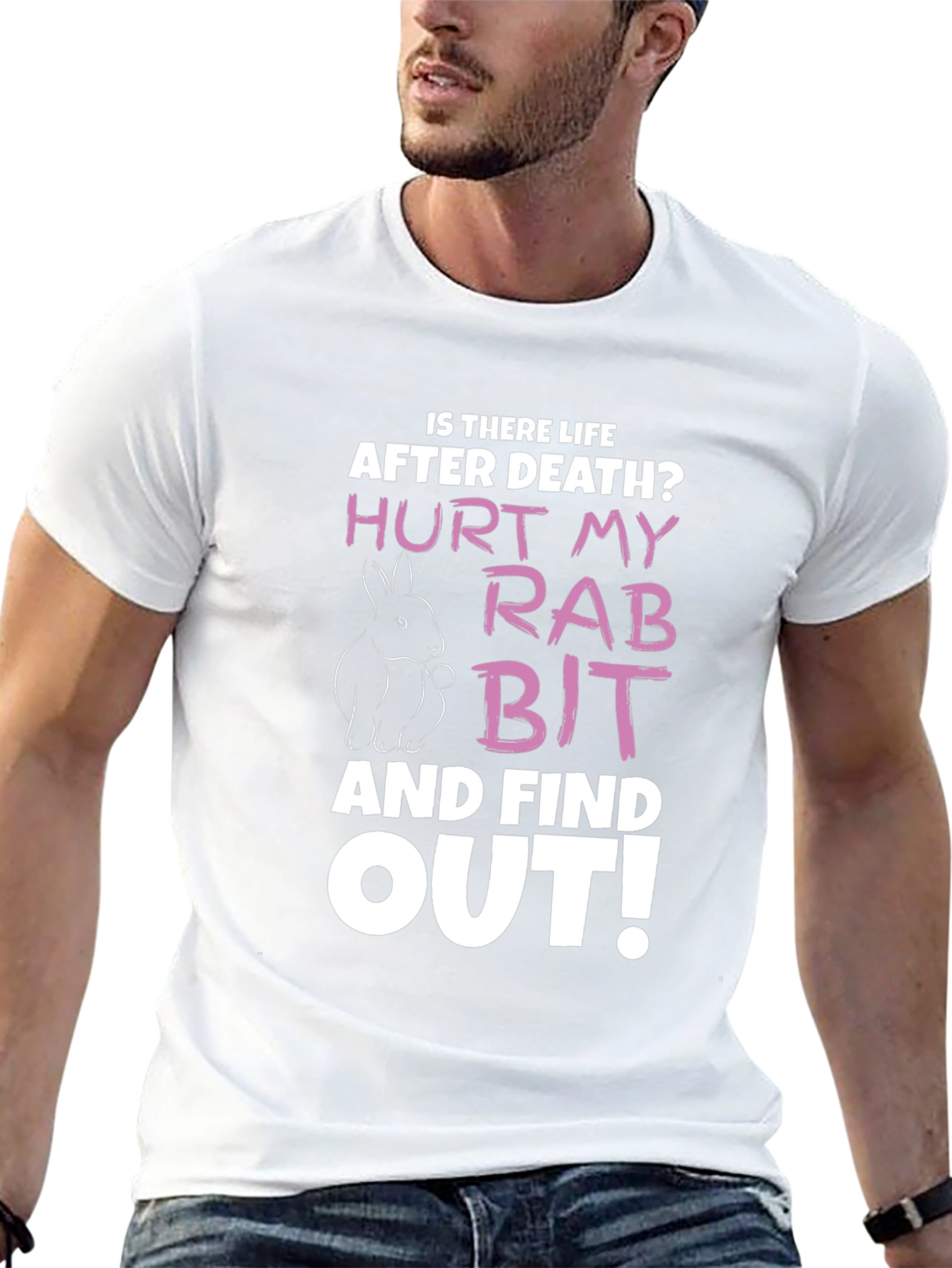 Hurt My Rabbit Funny Graphic T-Shirt