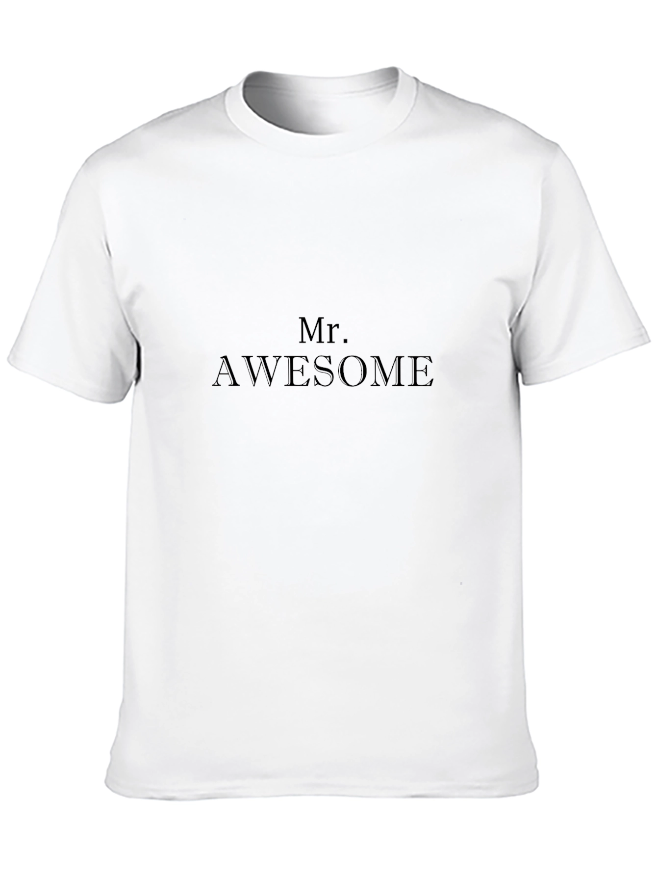 Mr. Awesome Black T-Shirt