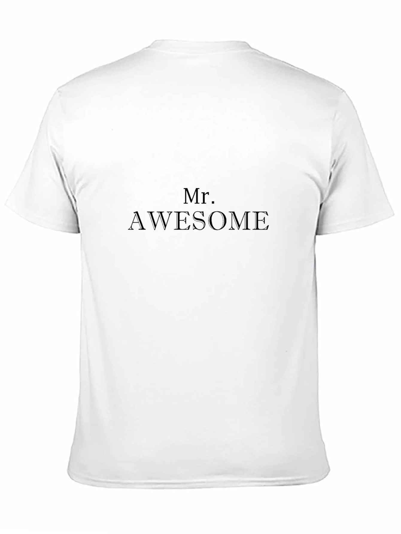 Mr. Awesome Black T-Shirt