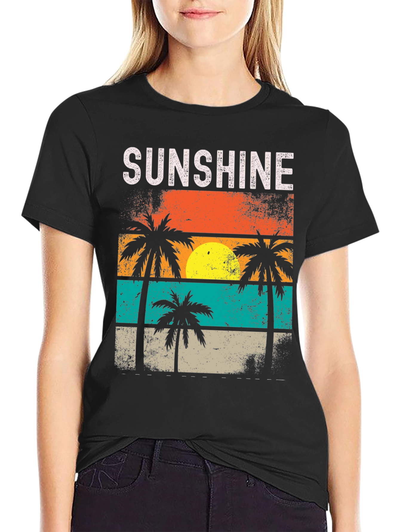 Sunshine Palm Tree Retro T-Shirt