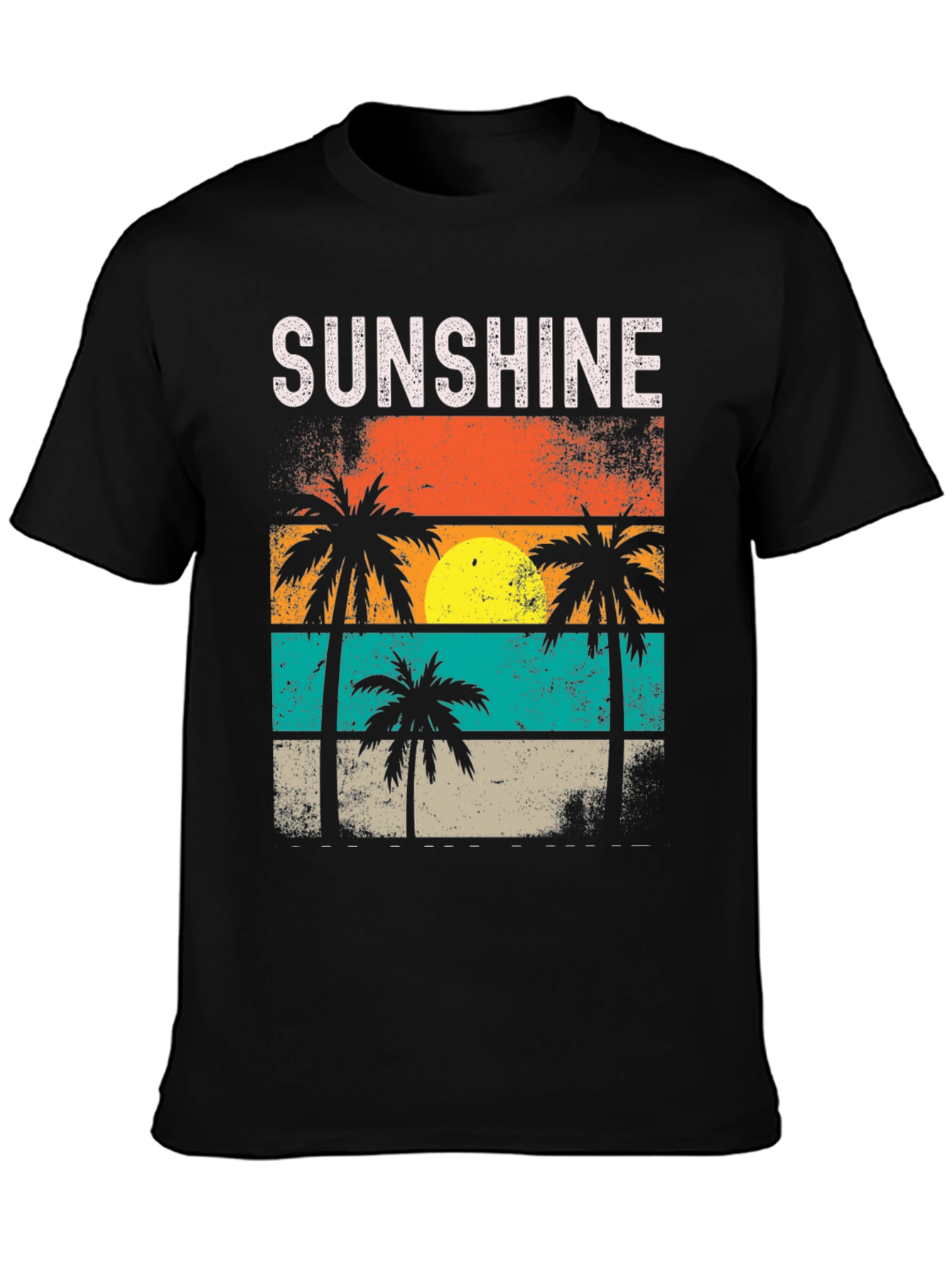 Sunshine Palm Tree Retro T-Shirt