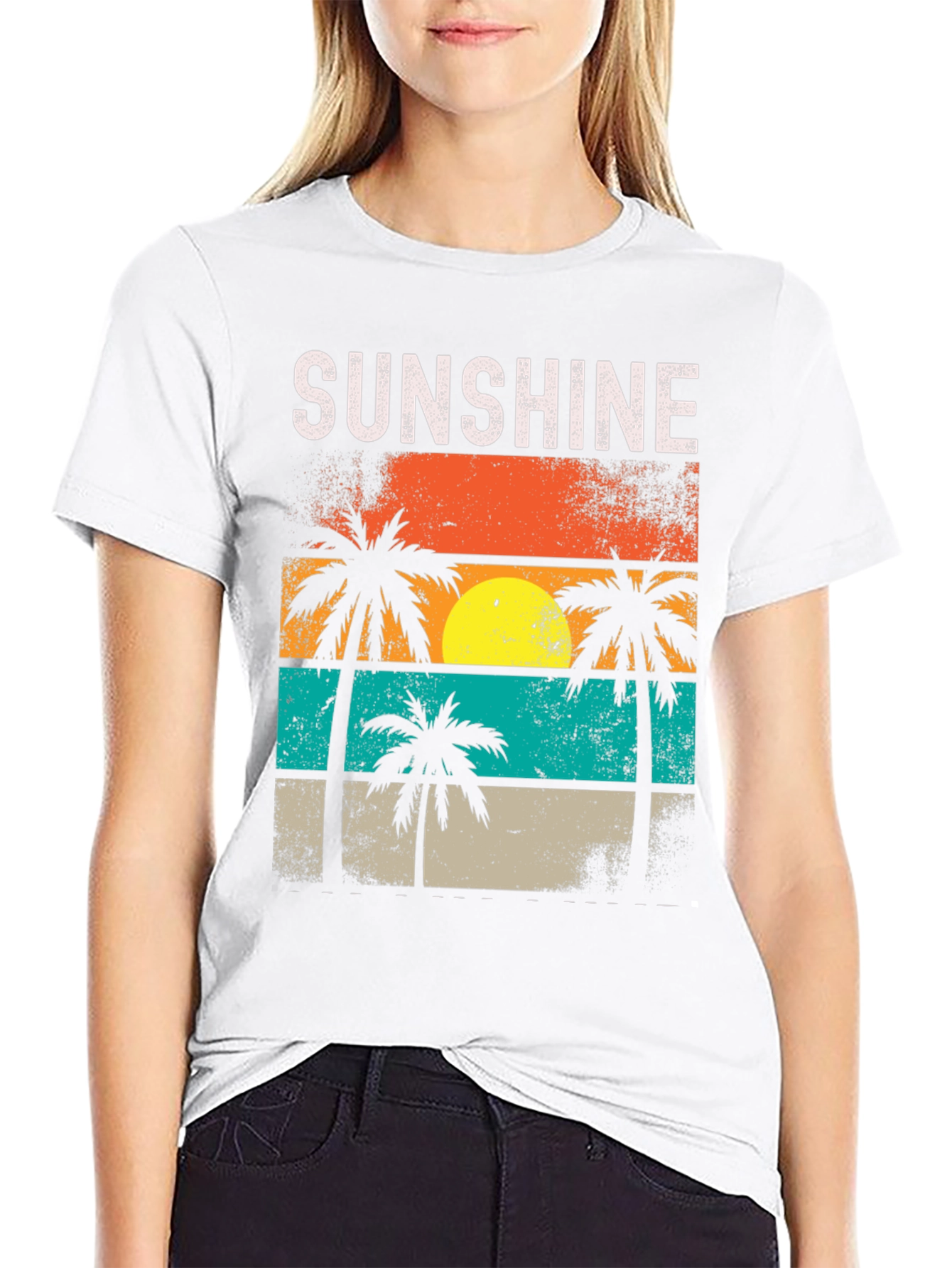 Sunshine Palm Tree Retro T-Shirt