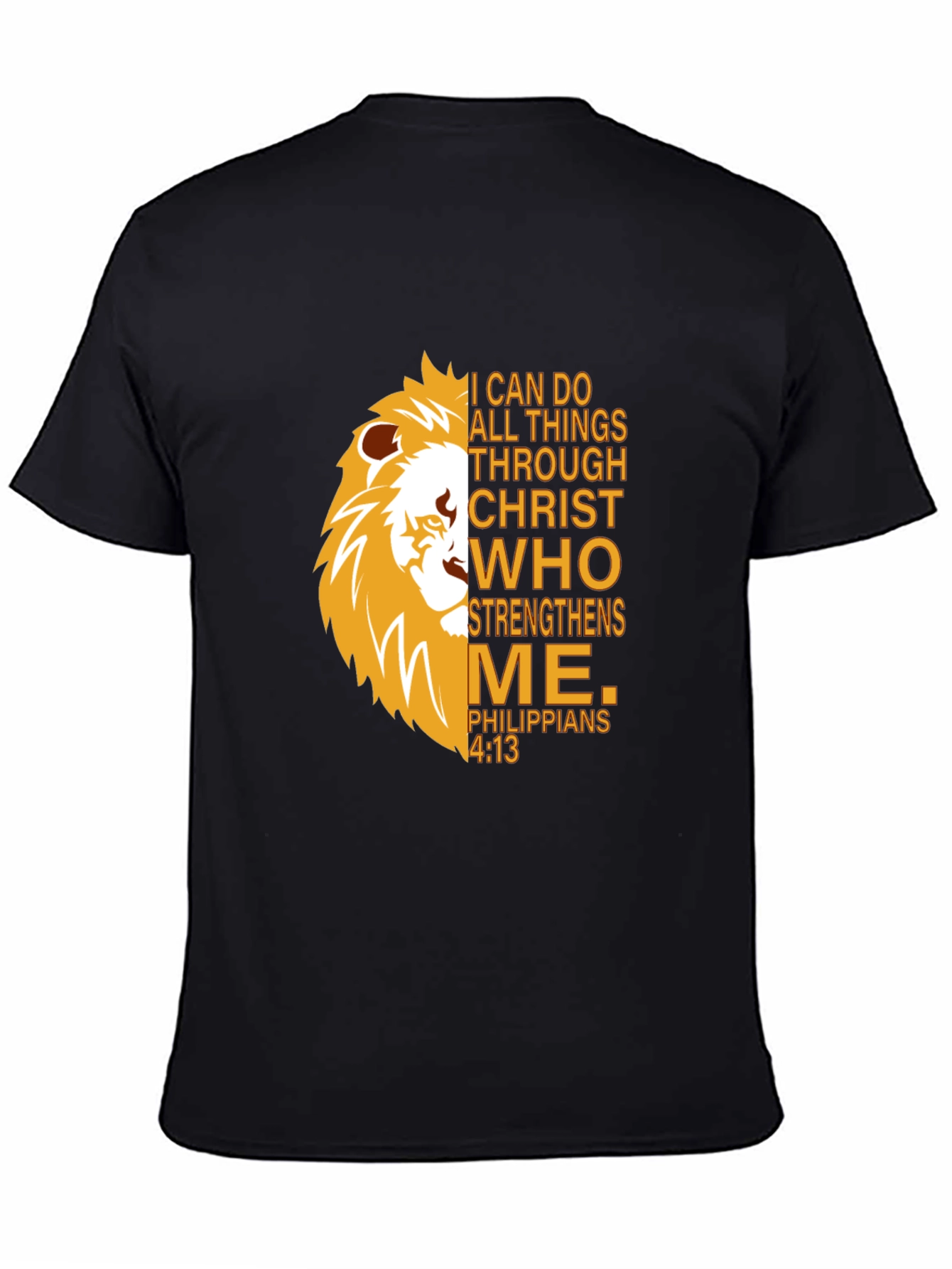 Lion Strength T-Shirt - Christian Philippians 4:13