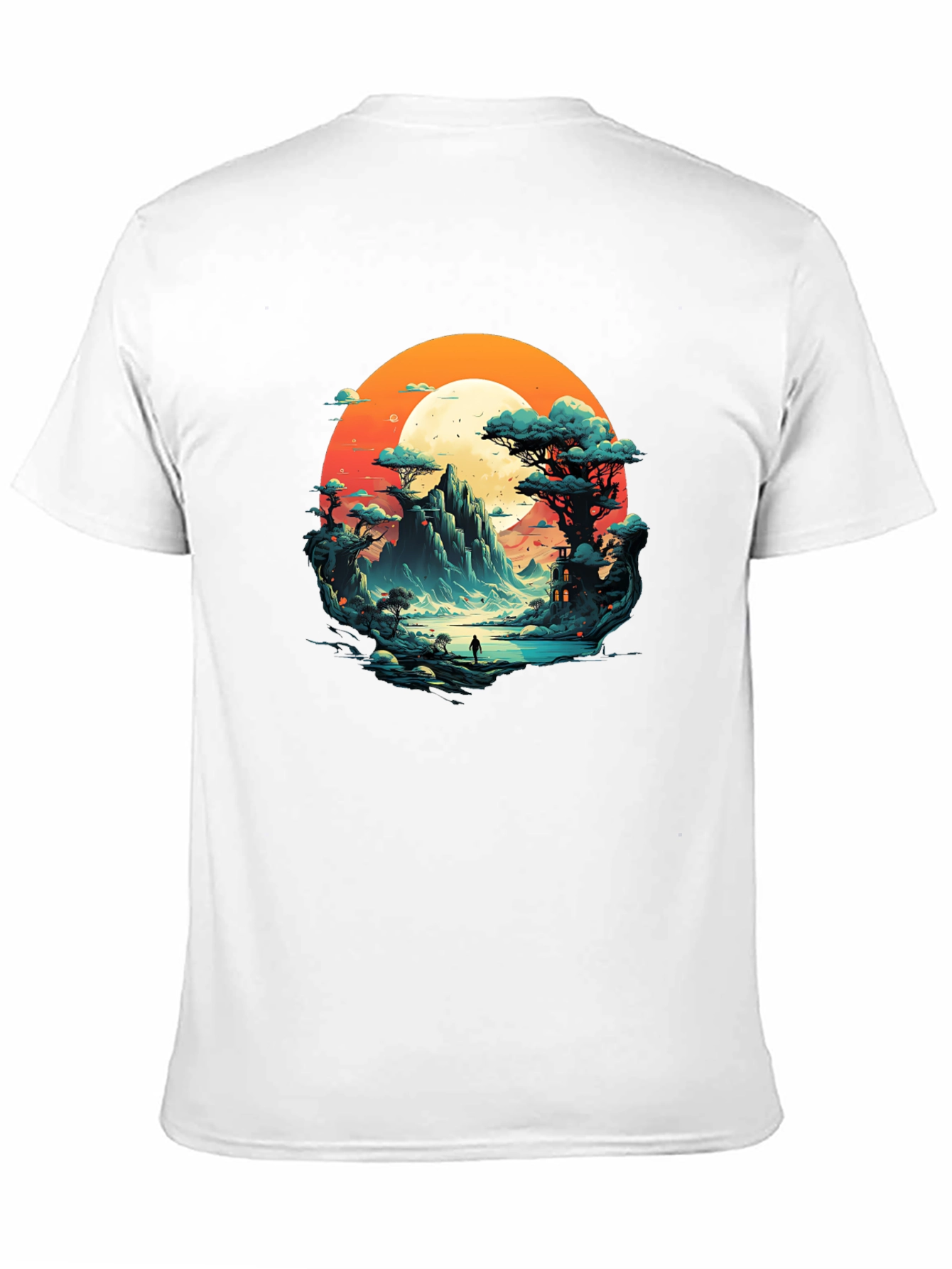 Scenic Mountain Landscape Graphic Tee
