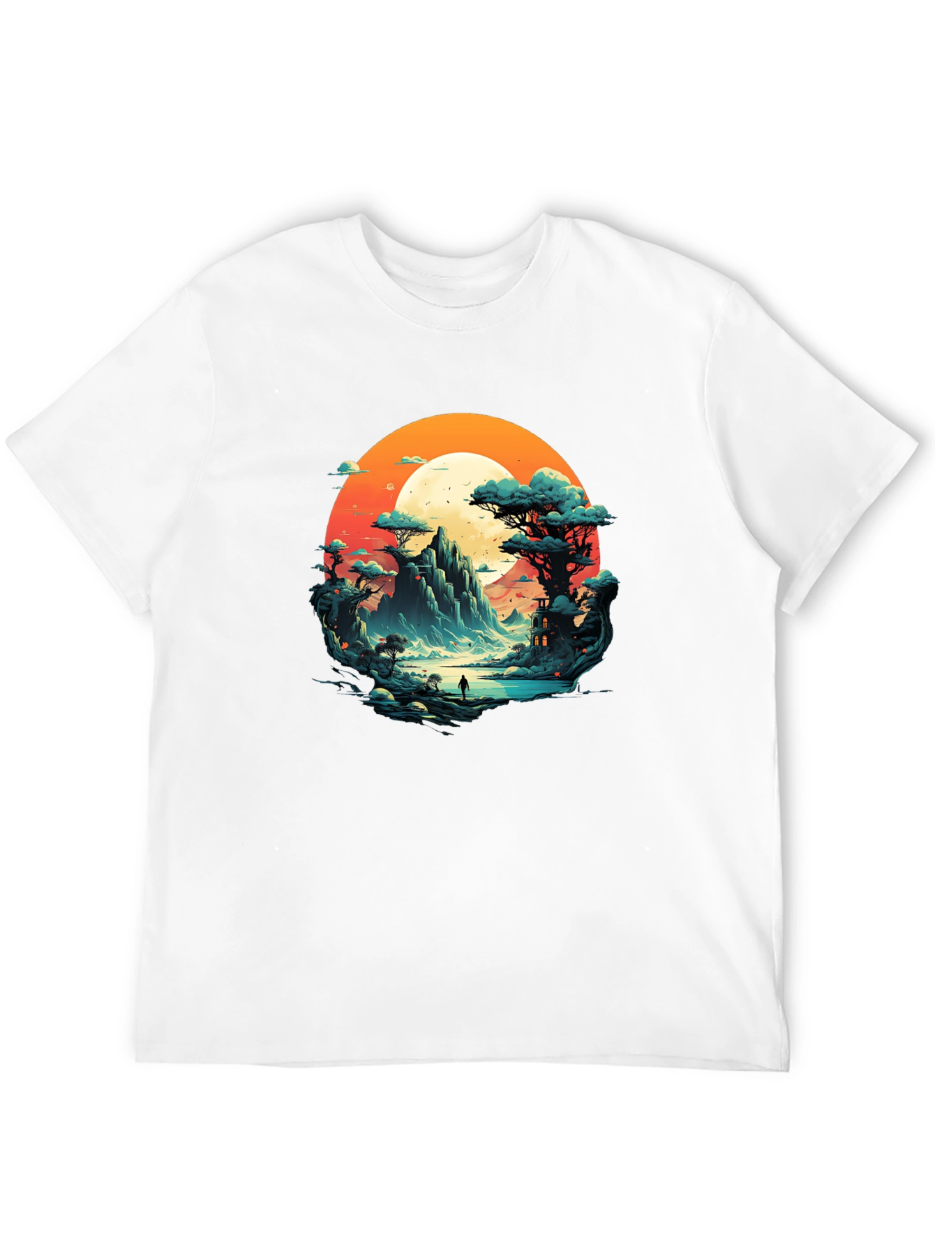 Scenic Mountain Landscape Graphic Tee