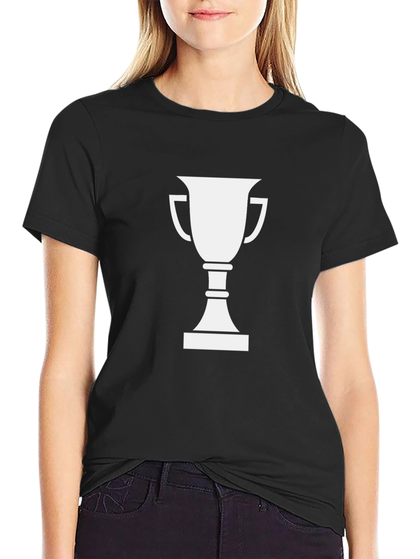 Trophy Graphic T-Shirt - Black Cotton Tee