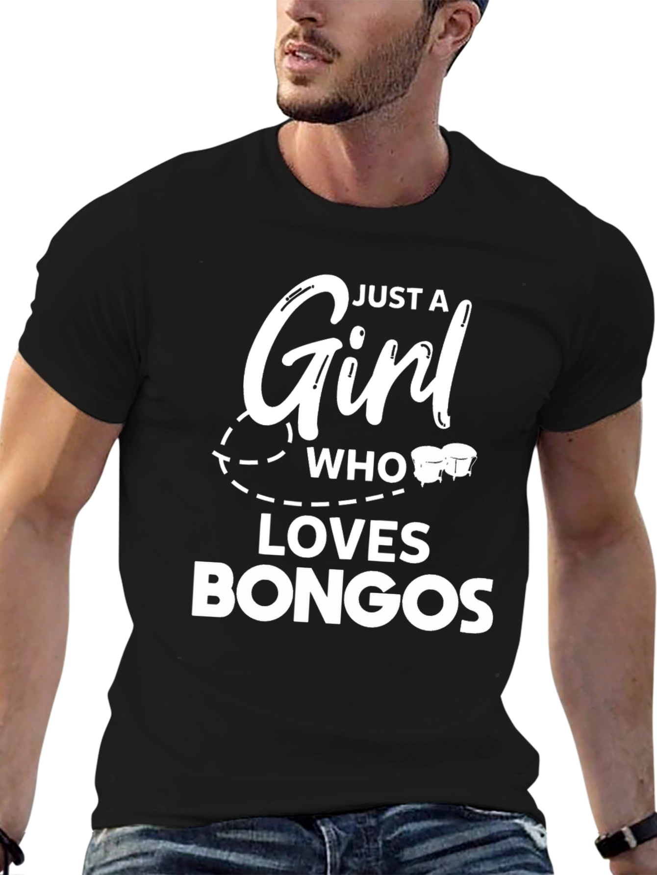 Just A Girl Who Loves Bongos T-Shirt