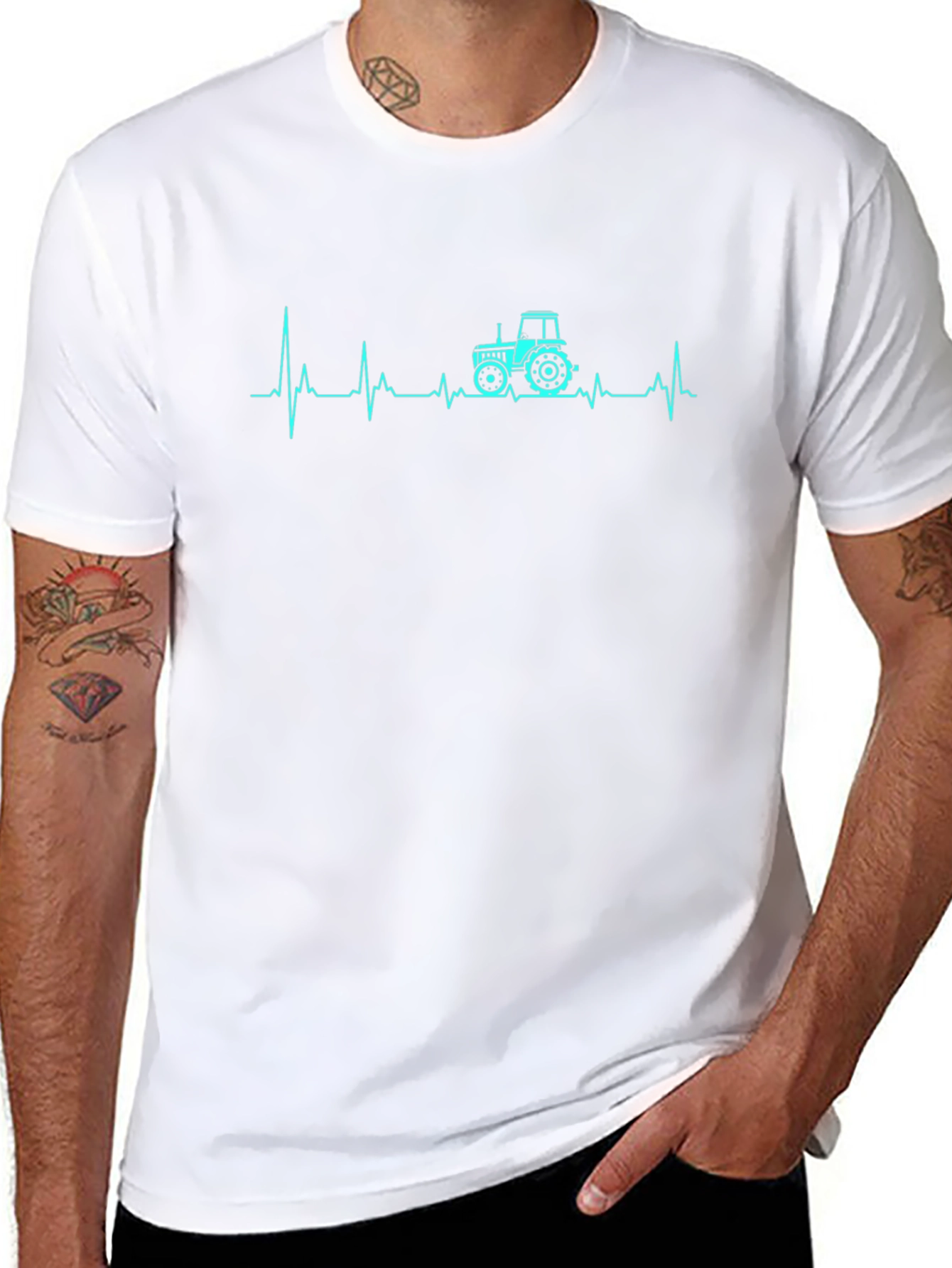 Tractor Heartbeat T-Shirt - Farmers Passion