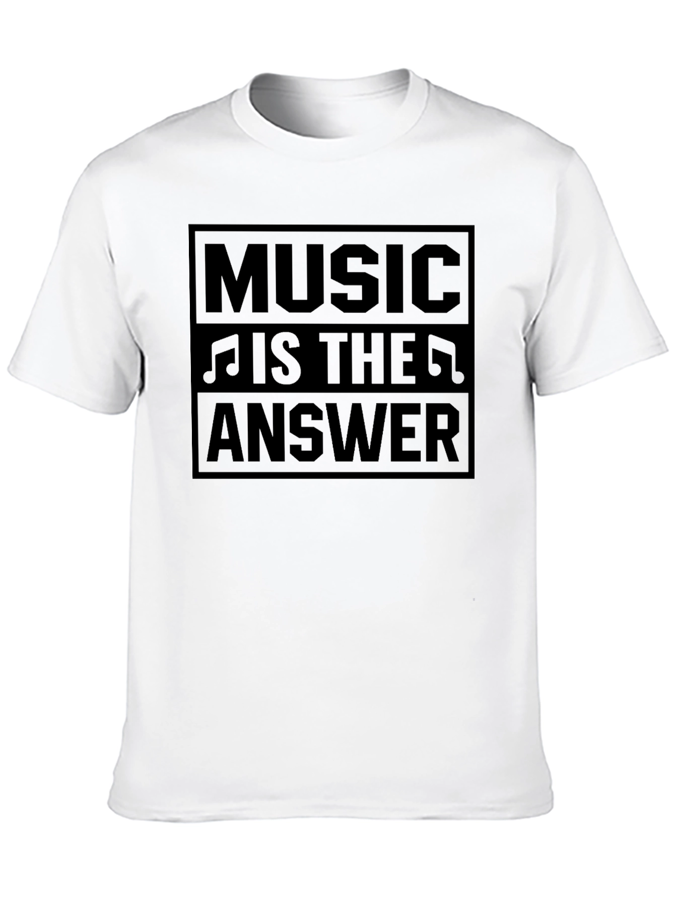 Music Is The Answer Black T-Shirt