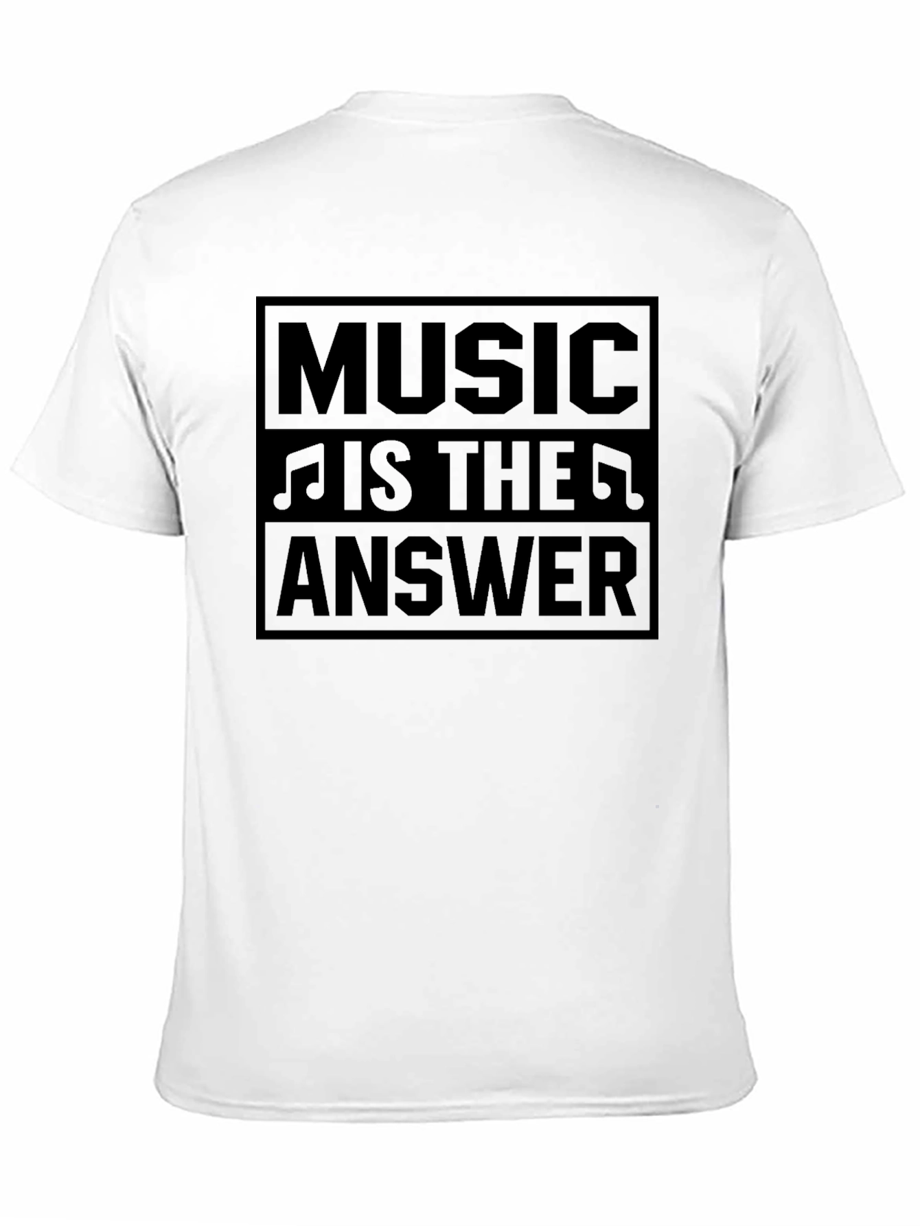 Music Is The Answer Black T-Shirt