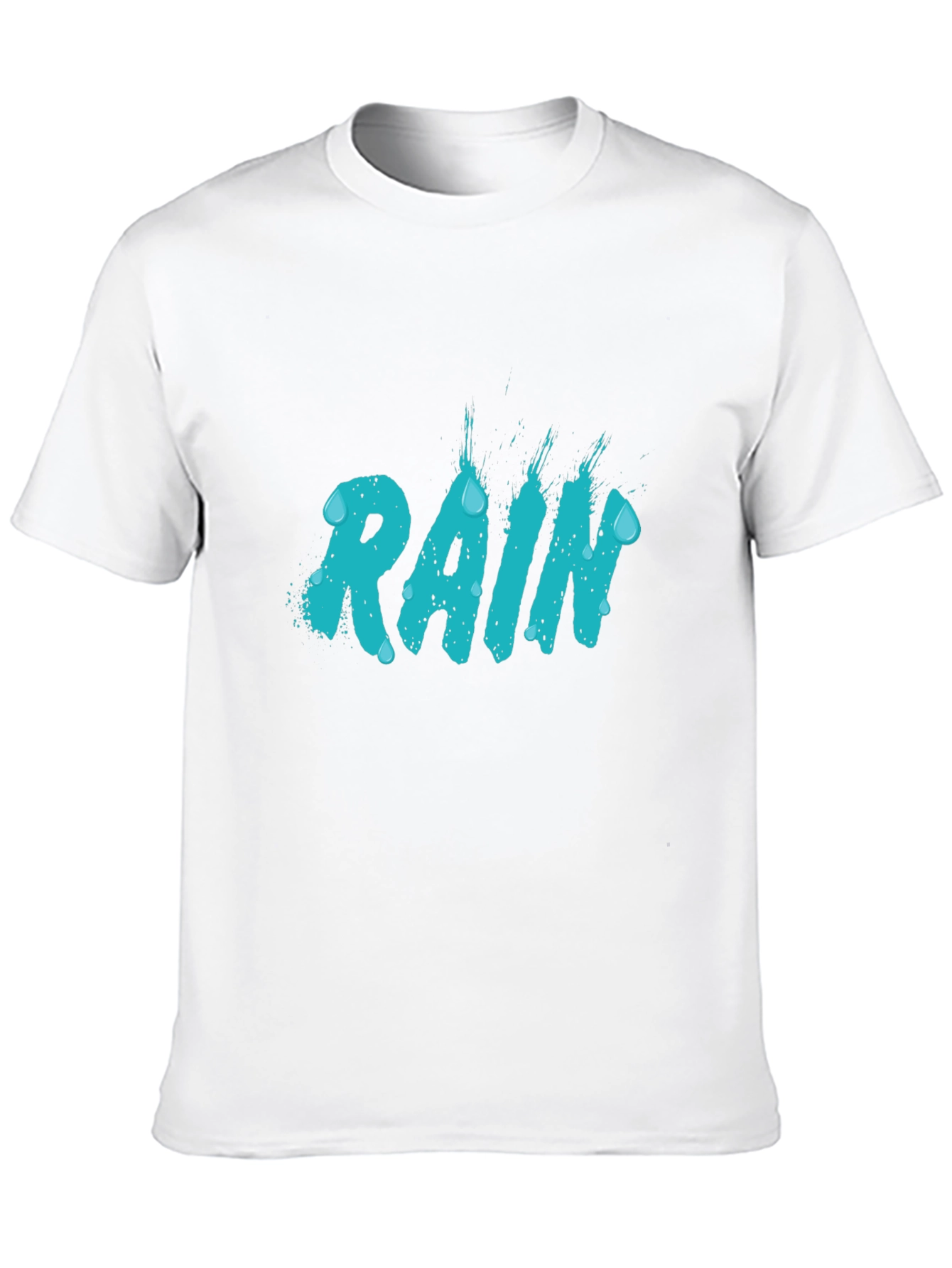 Rain Graphic T-Shirt - Stylish Mens Black Tee