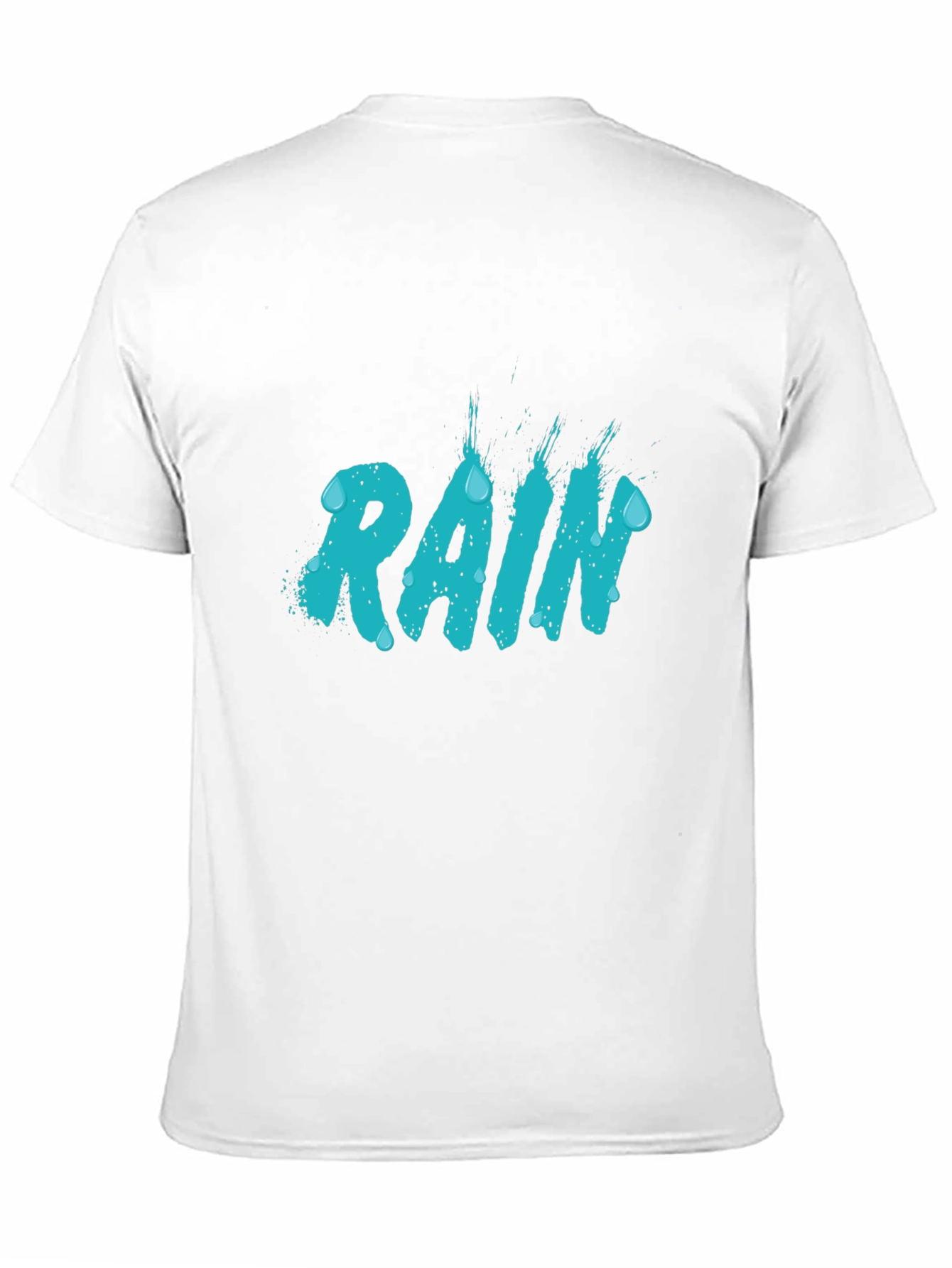 Rain Graphic T-Shirt - Stylish Mens Black Tee