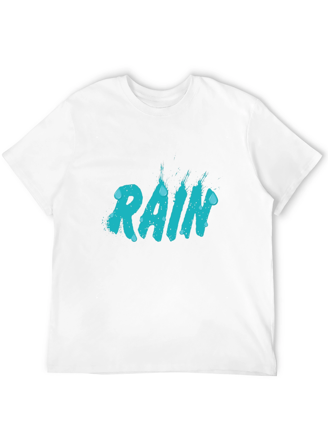Rain Graphic T-Shirt - Stylish Mens Black Tee