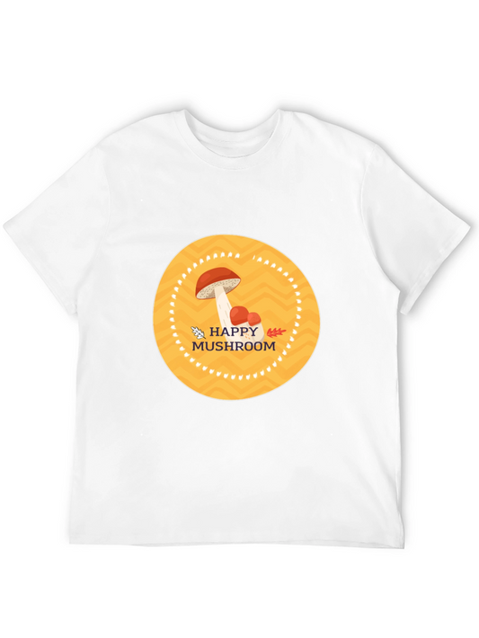 Happy Mushroom Graphic Tee - Stylish Comfort
