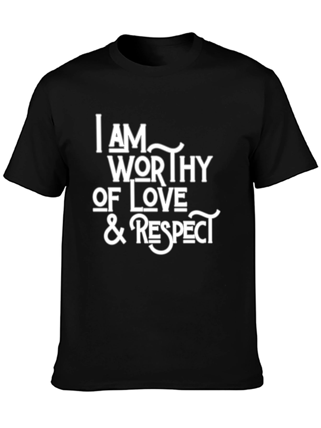 Worthy of Love & Respect Black T-Shirt