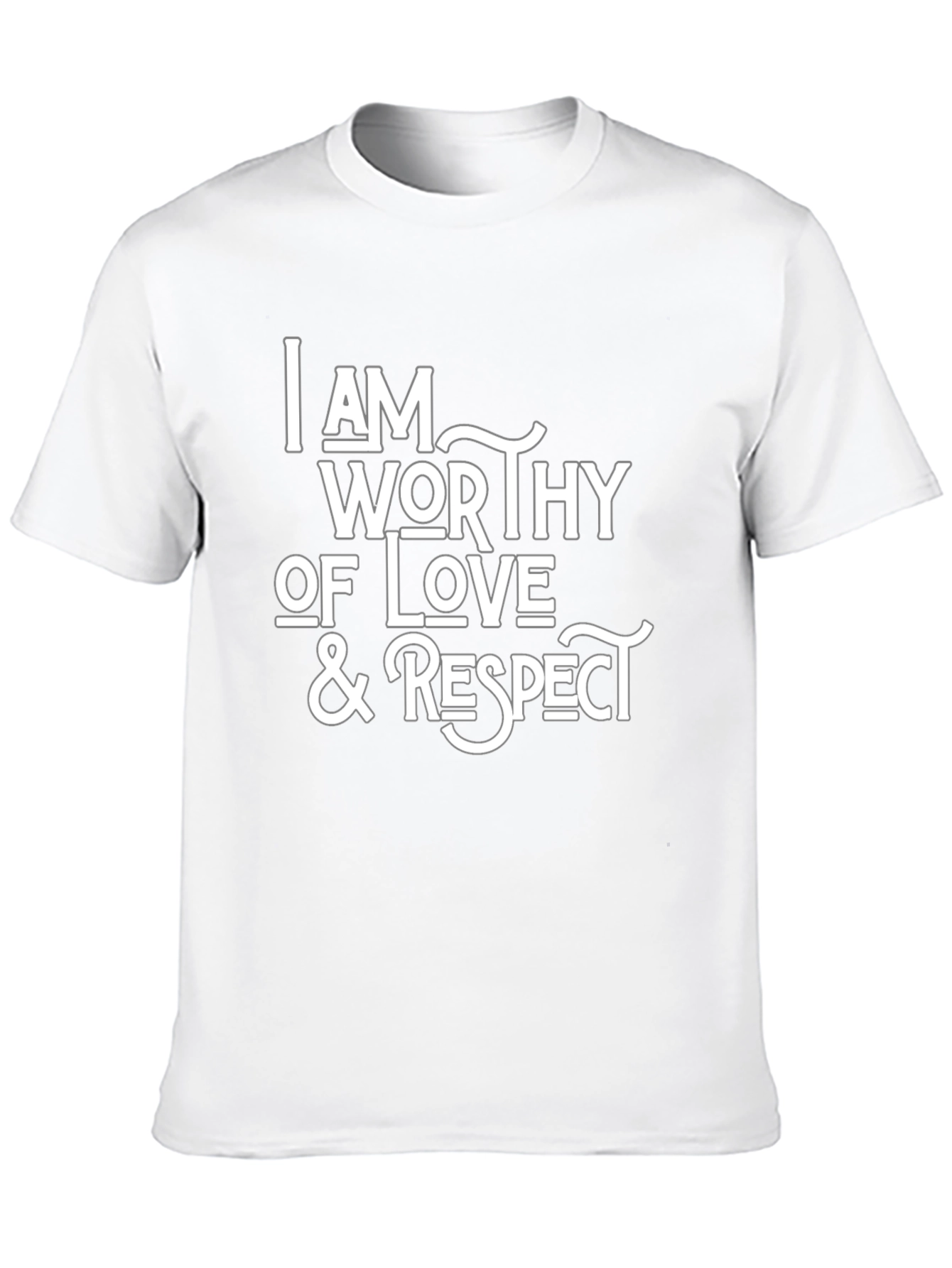 Worthy of Love & Respect Black T-Shirt