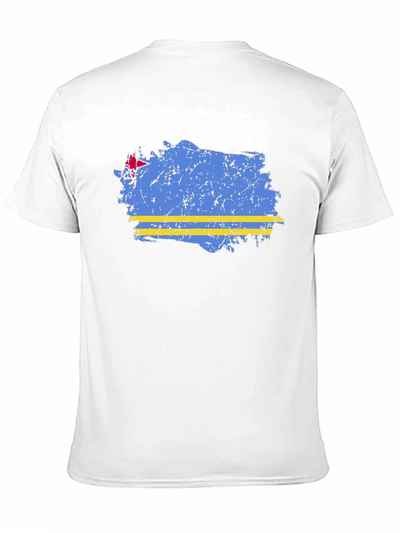 Aruba Flag Distressed Graphic T-Shirt