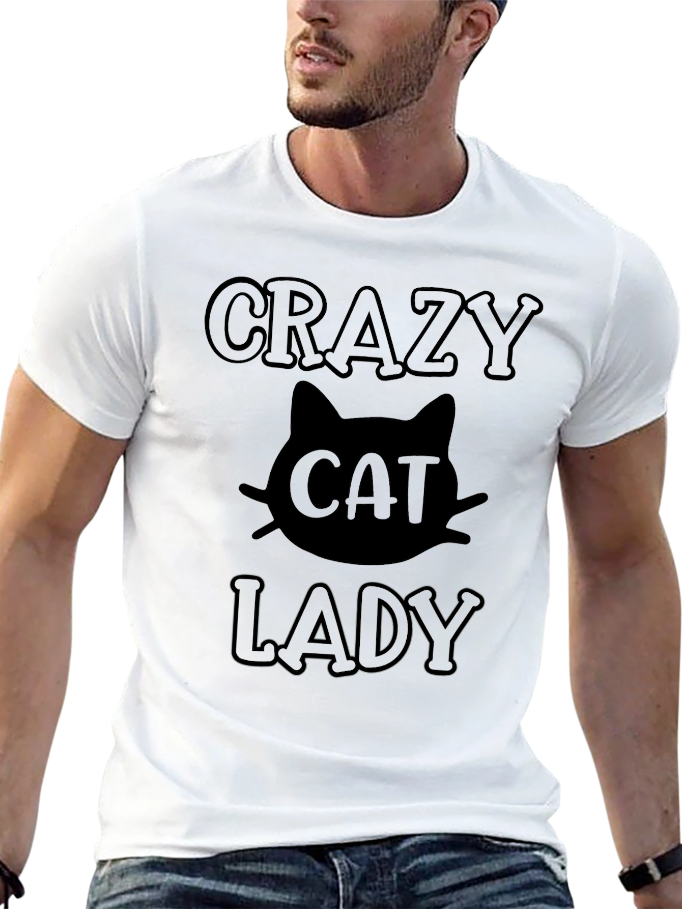 Crazy Cat Lady Black T-Shirt