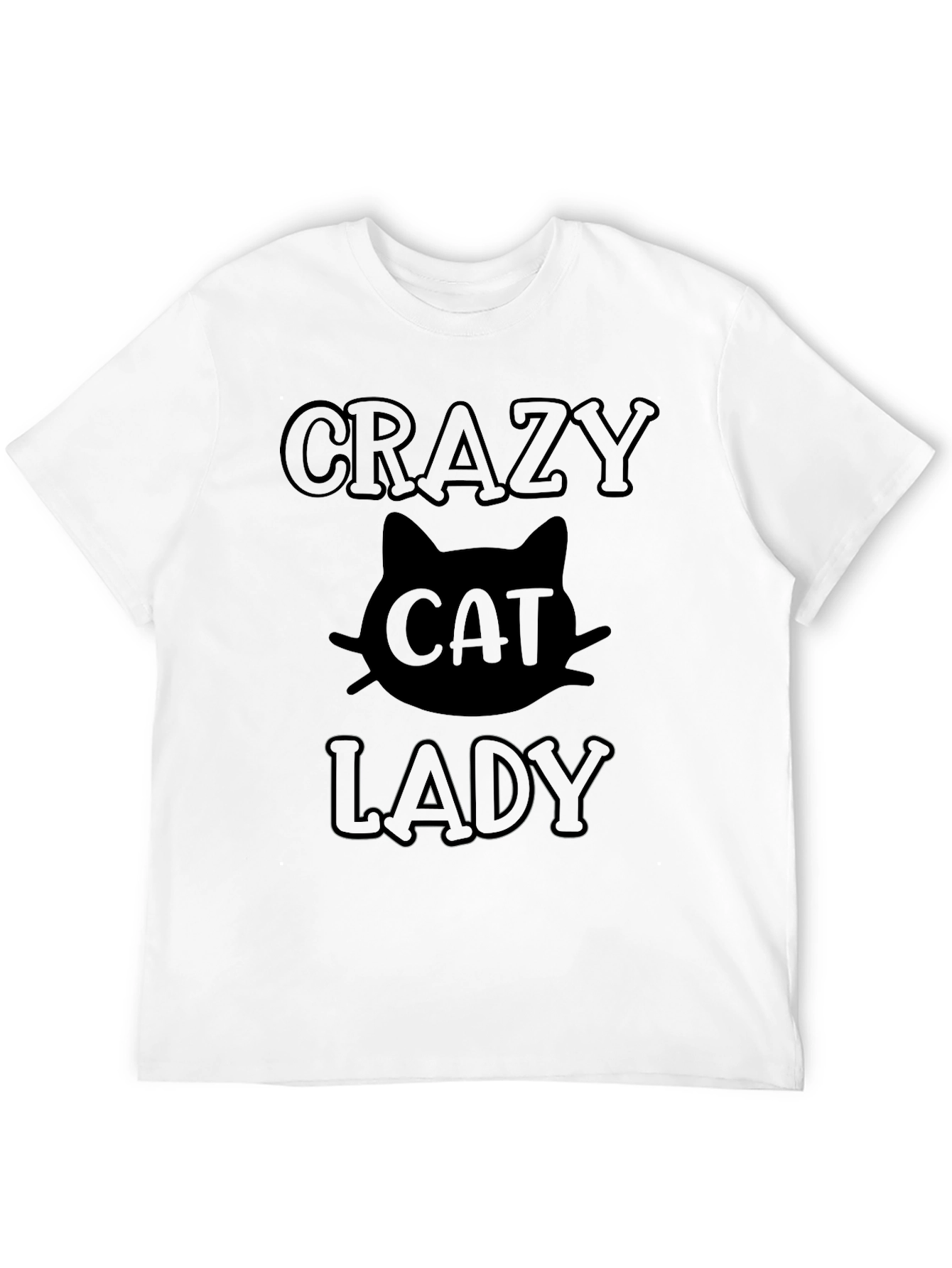 Crazy Cat Lady Black T-Shirt
