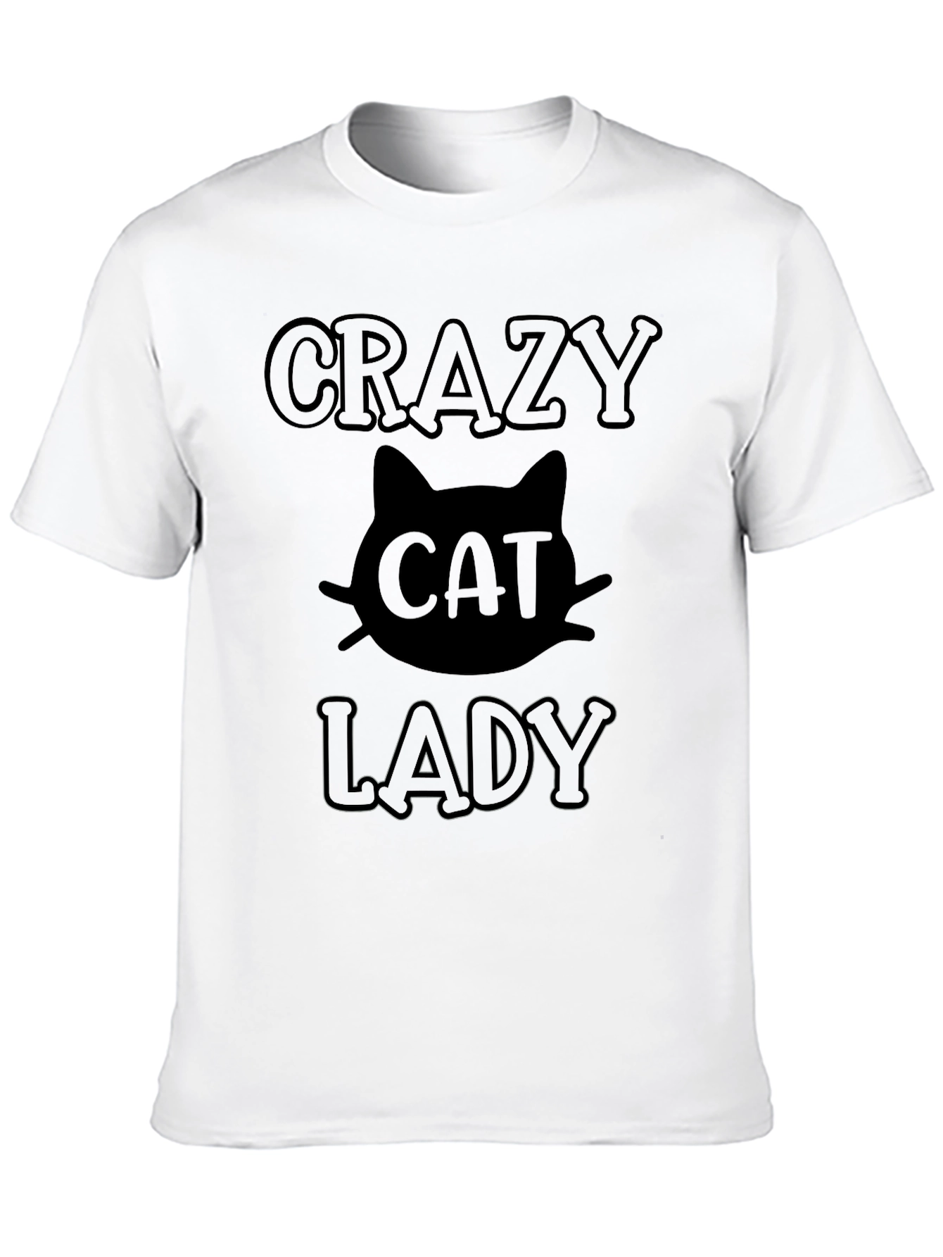 Crazy Cat Lady Black T-Shirt