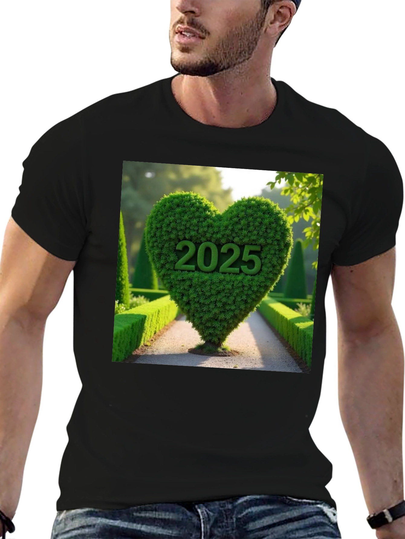 2025 Heart Bush T-Shirt Nature Lover Tee