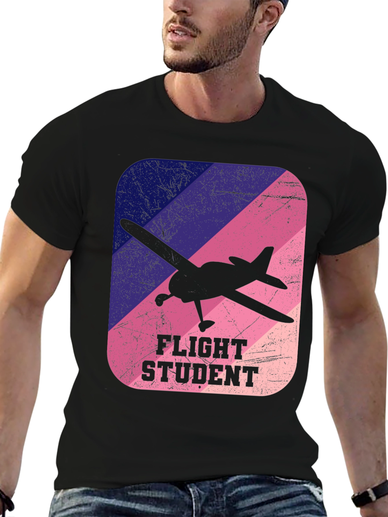 Flight Student T-Shirt: Airplane Design Tee
