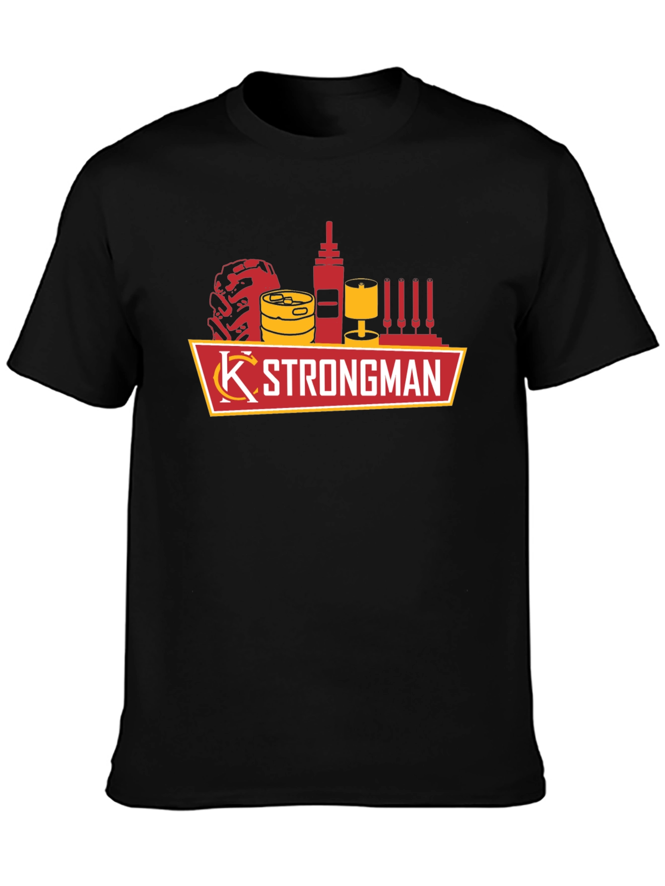 KC Strongman Black T-Shirt