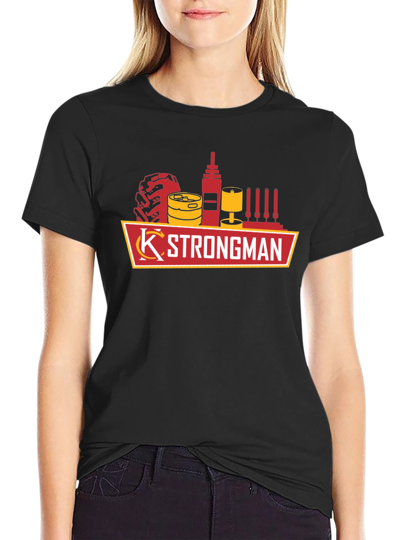 KC Strongman Black T-Shirt
