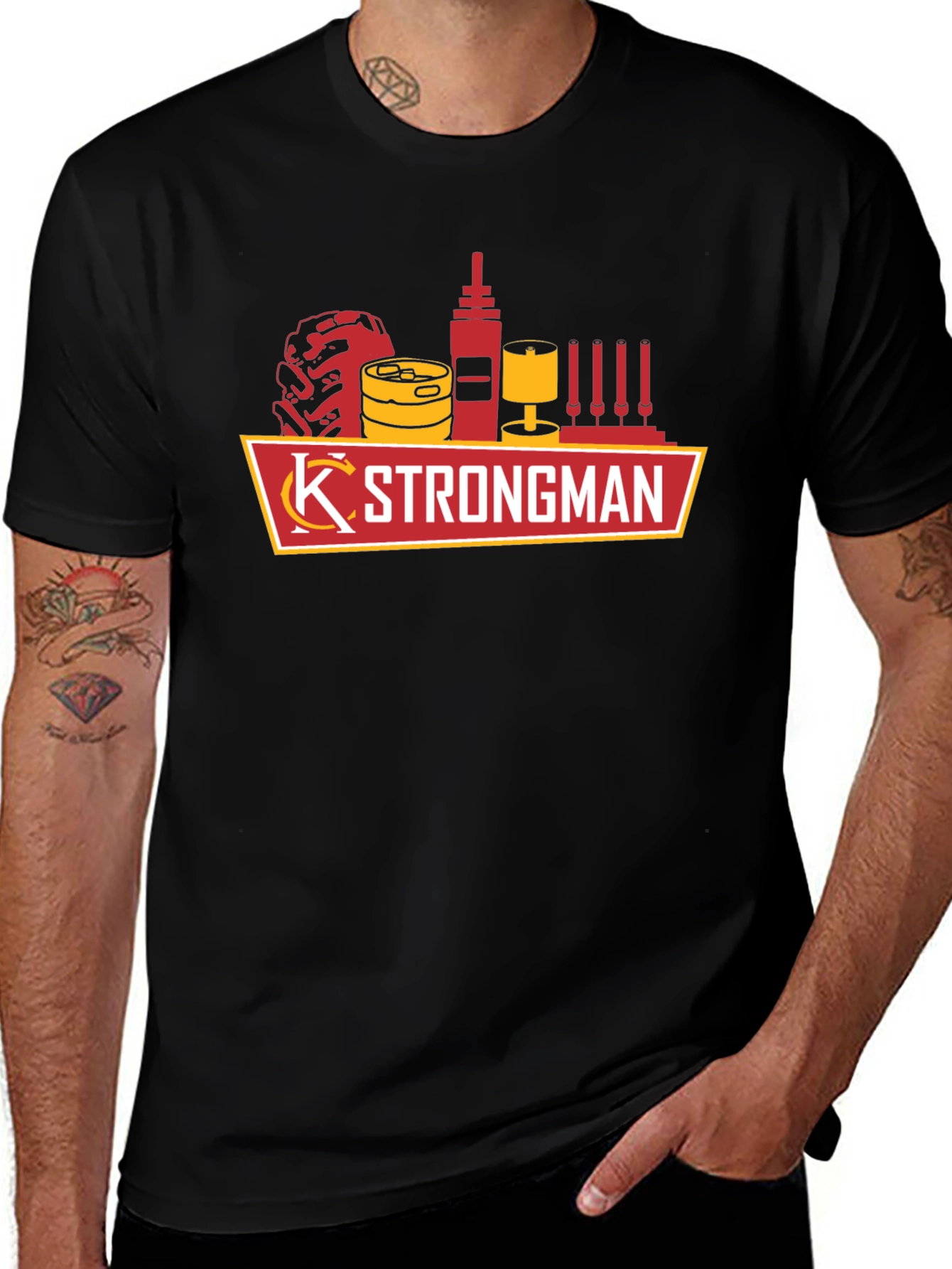 KC Strongman Black T-Shirt