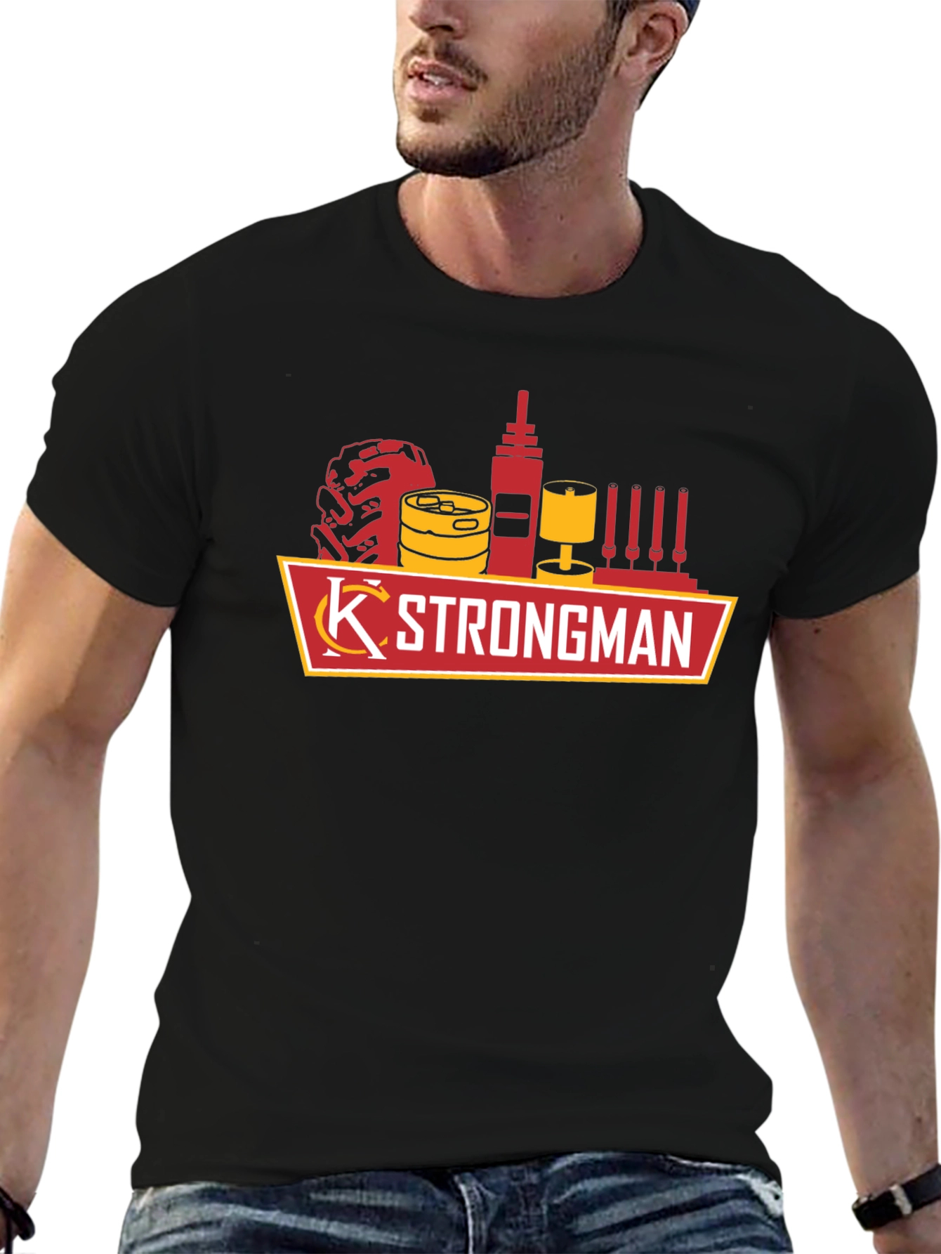KC Strongman Black T-Shirt