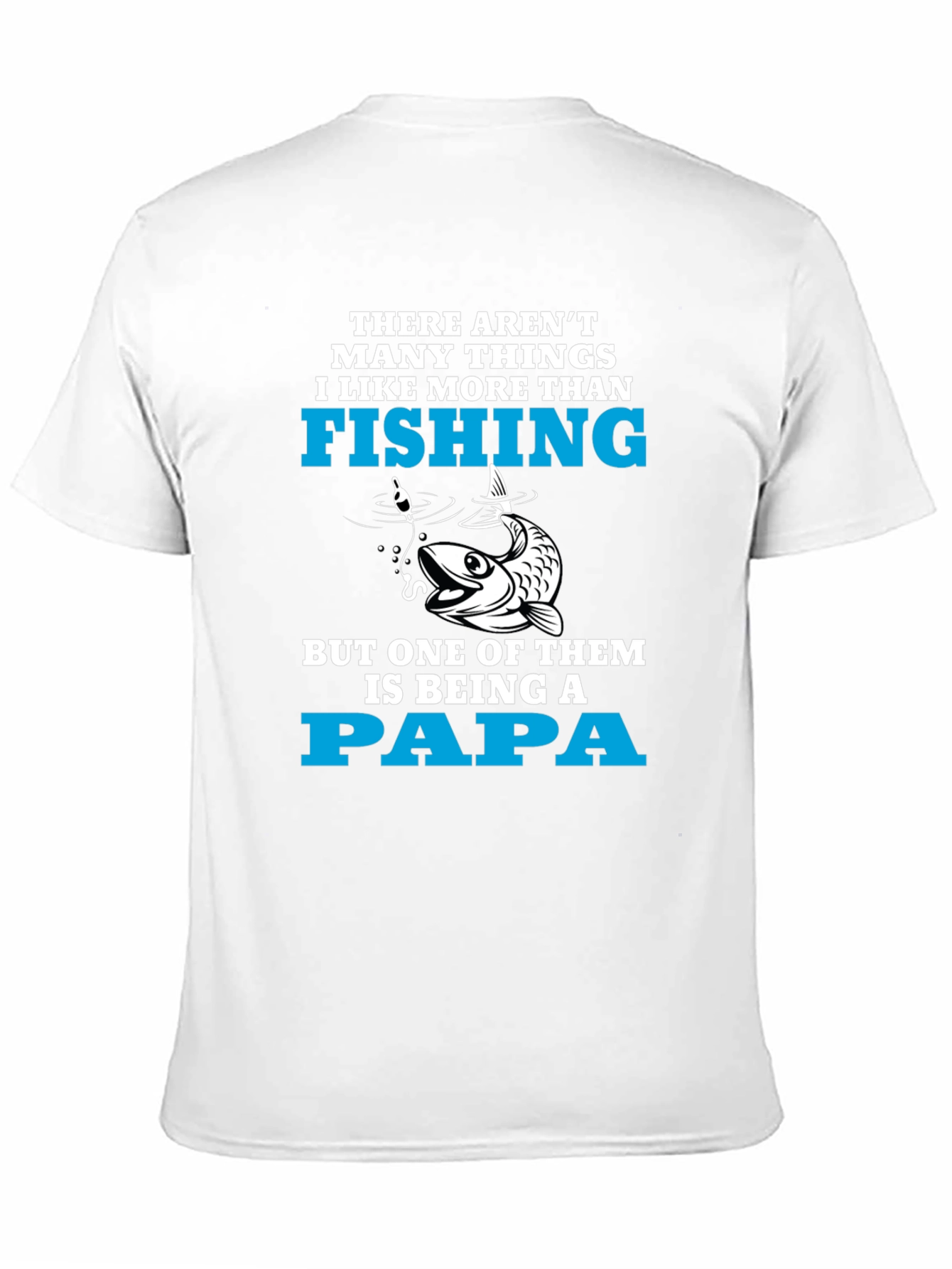 Fishing Papa T-Shirt - Fisherman Fathers Day Gift