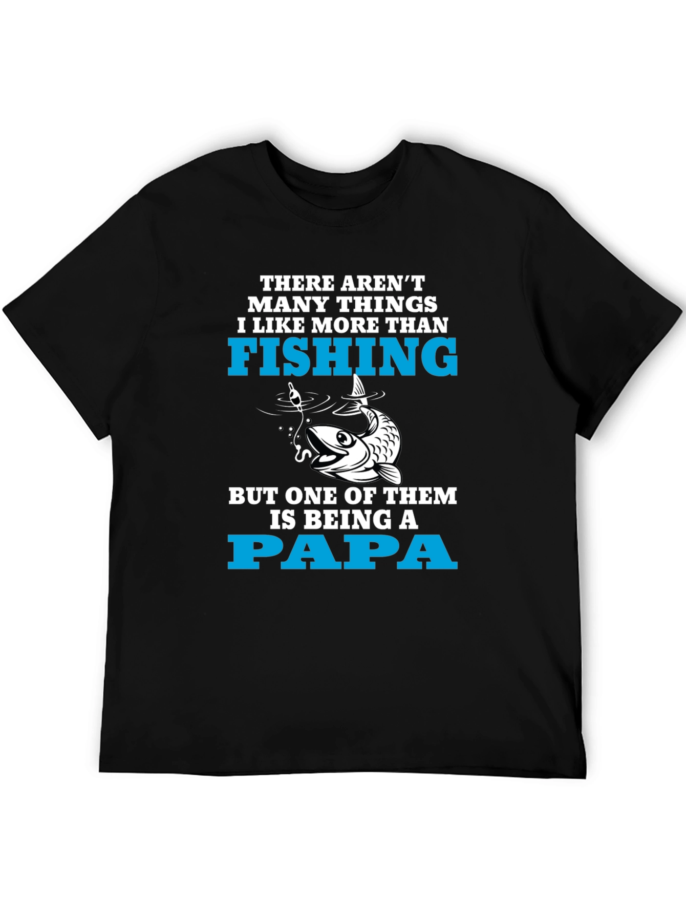 Fishing Papa T-Shirt - Fisherman Fathers Day Gift