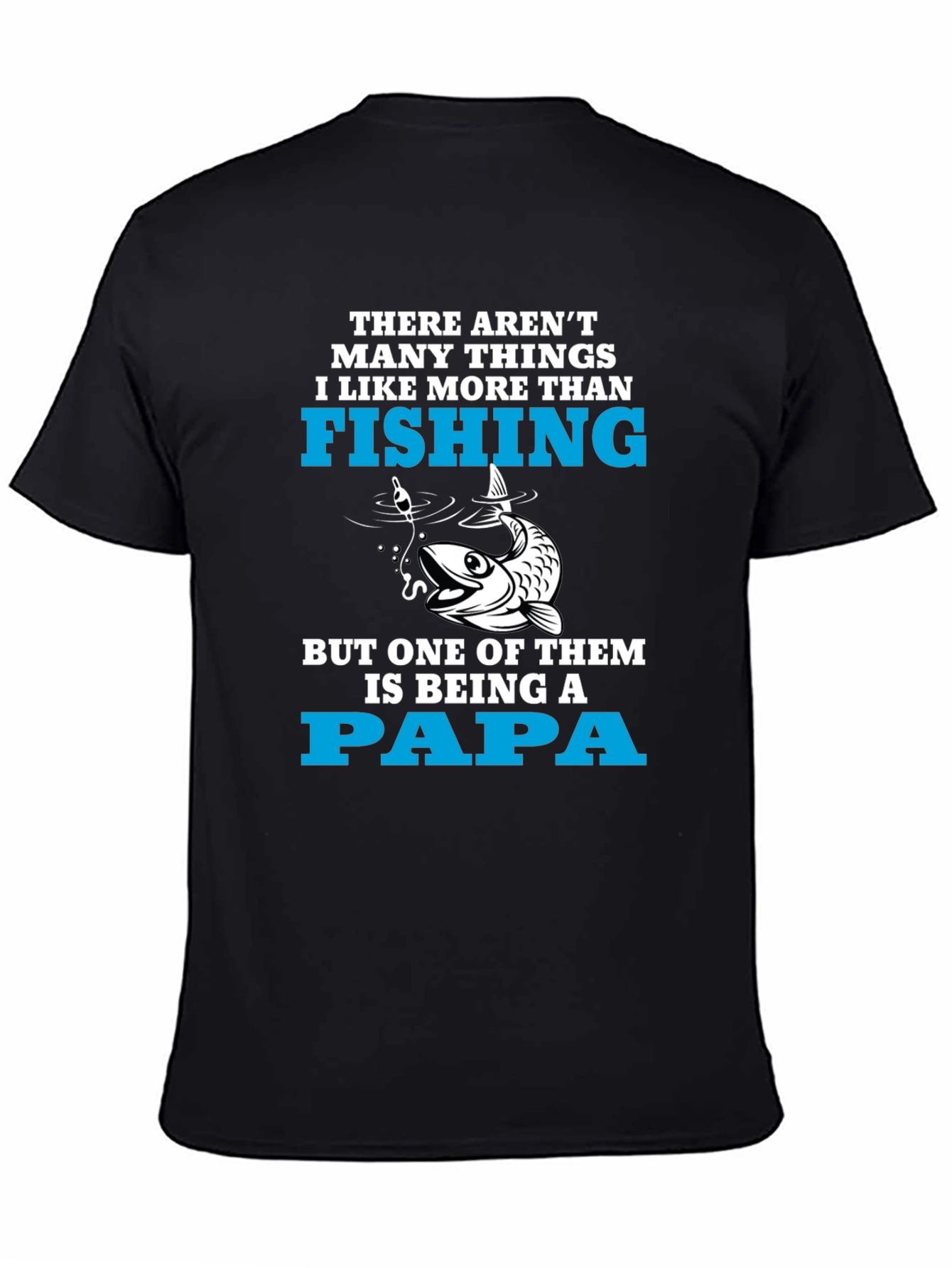 Fishing Papa T-Shirt - Fisherman Fathers Day Gift