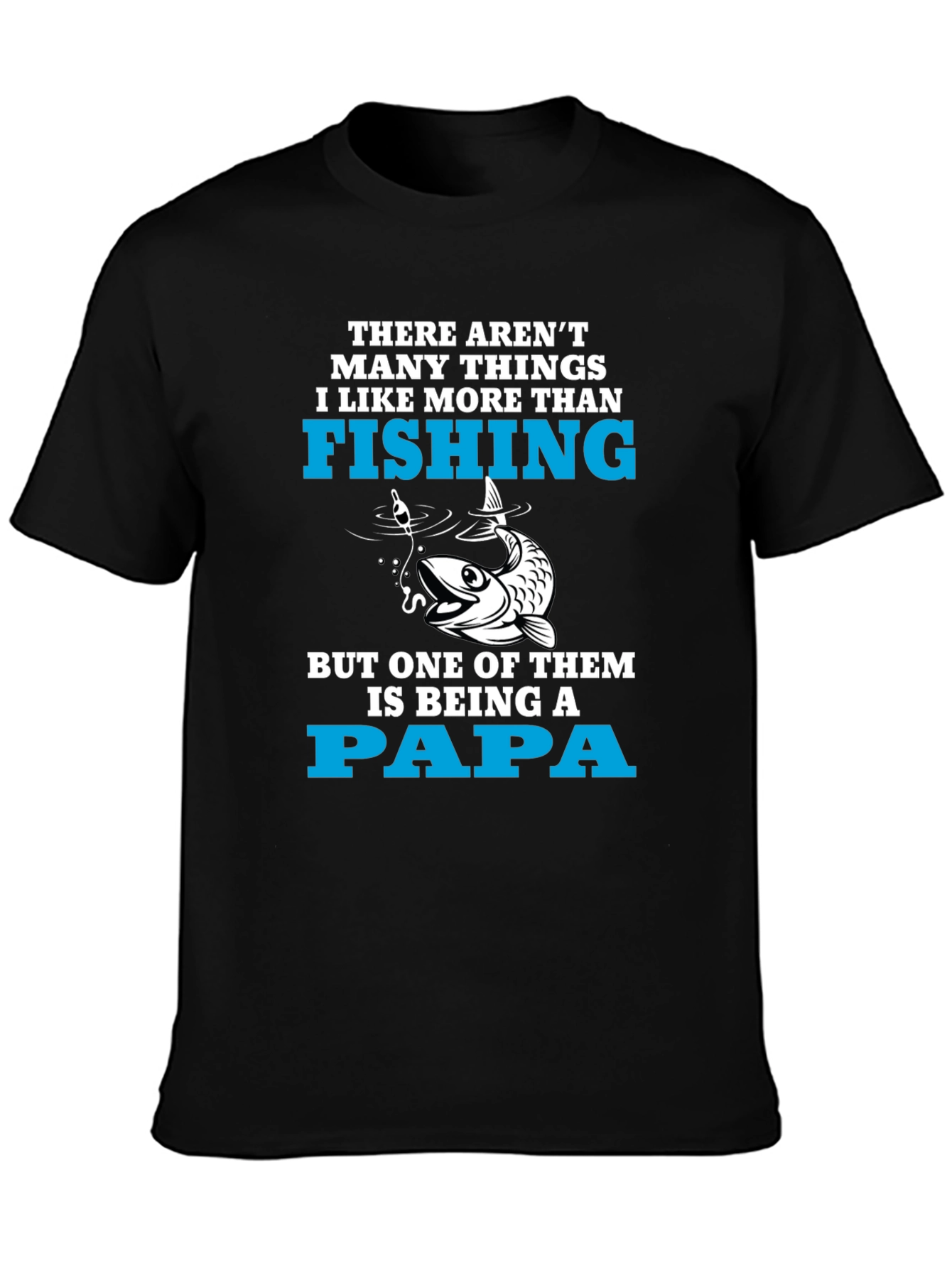 Fishing Papa T-Shirt - Fisherman Fathers Day Gift