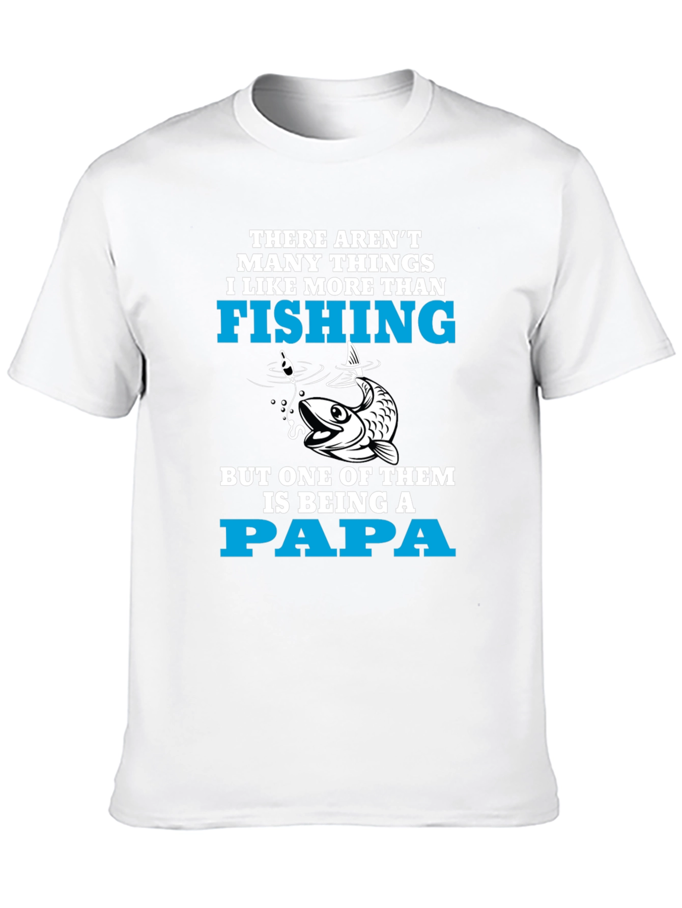 Fishing Papa T-Shirt - Fisherman Fathers Day Gift