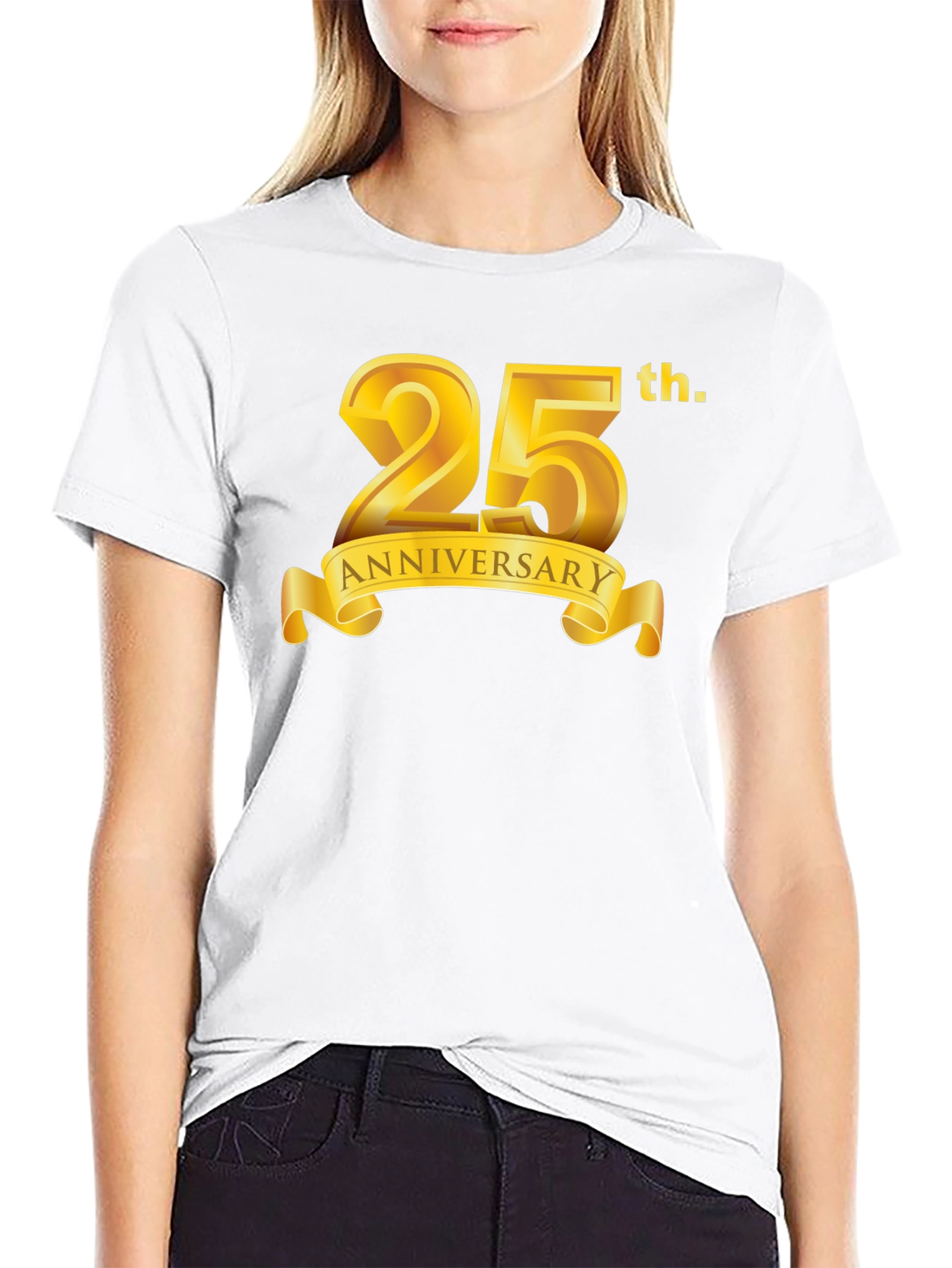 25th Anniversary Black Graphic T-Shirt