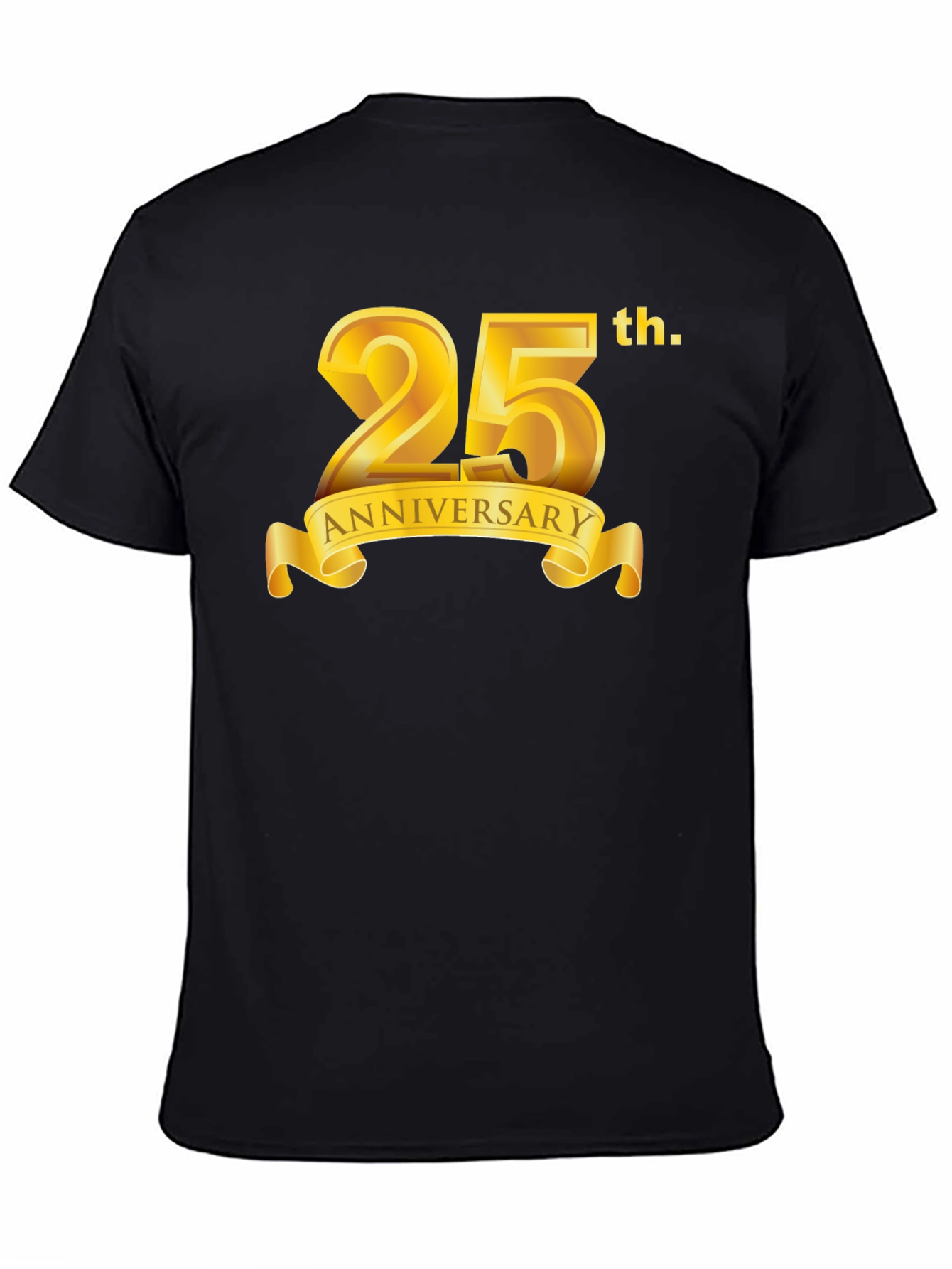 25th Anniversary Black Graphic T-Shirt