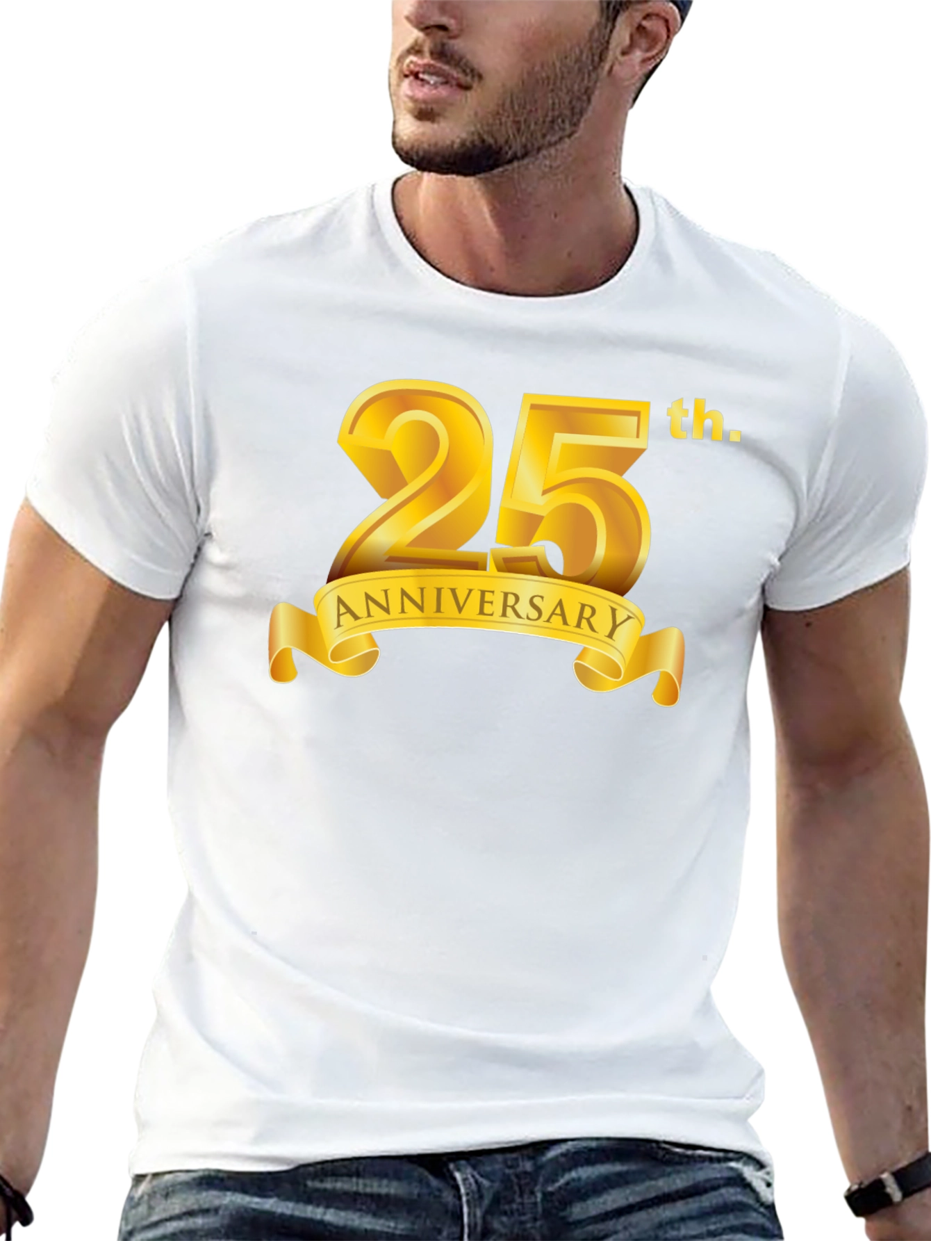 25th Anniversary Black Graphic T-Shirt