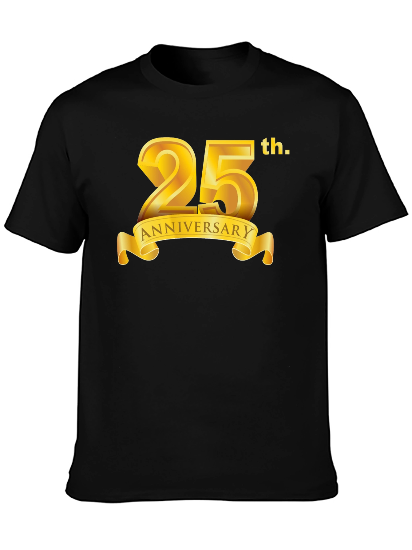 25th Anniversary Black Graphic T-Shirt