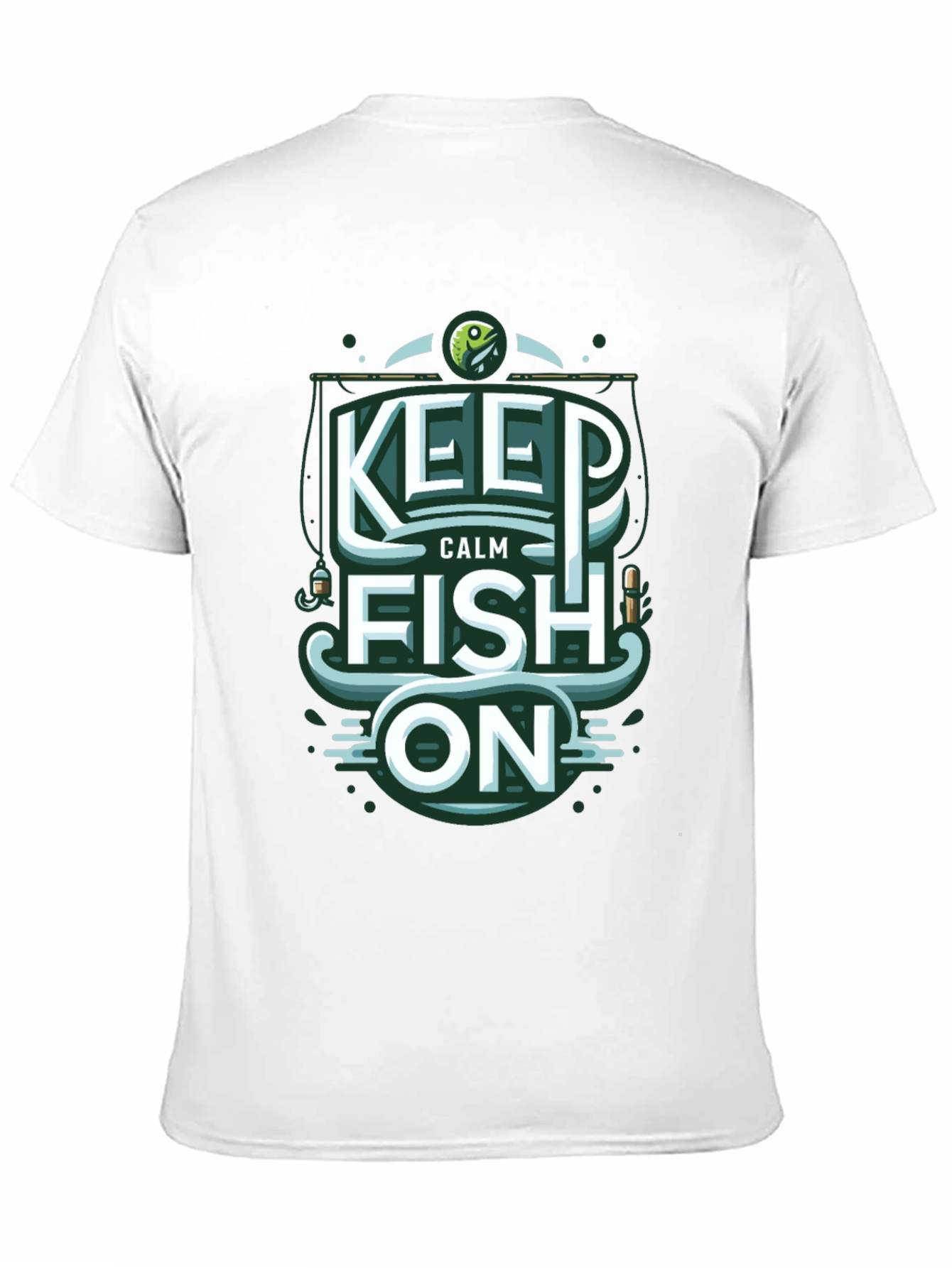 Keep Calm Fish On Graphic Tee