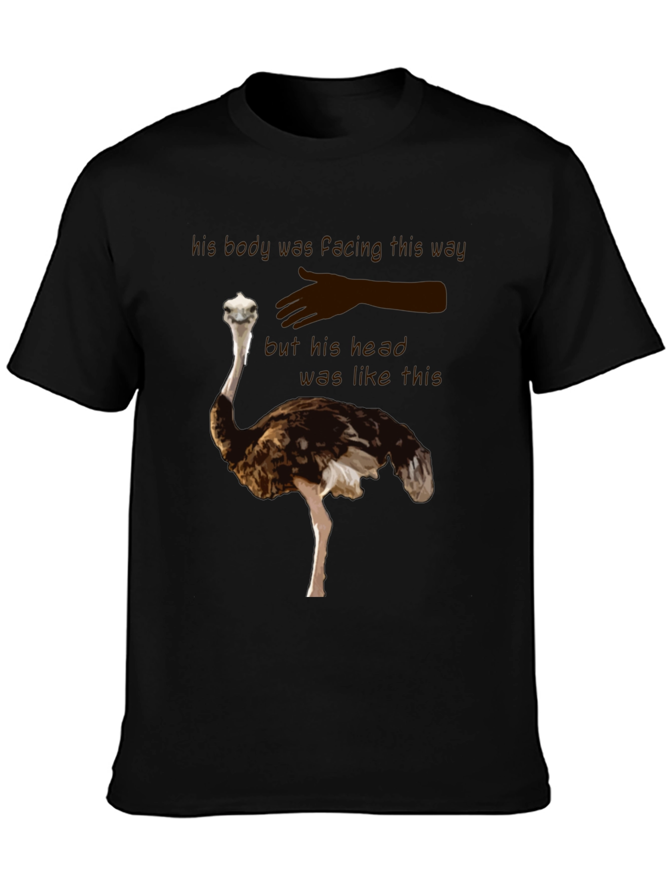 Ostrich T-Shirt - Funny Head in the Sand Tee