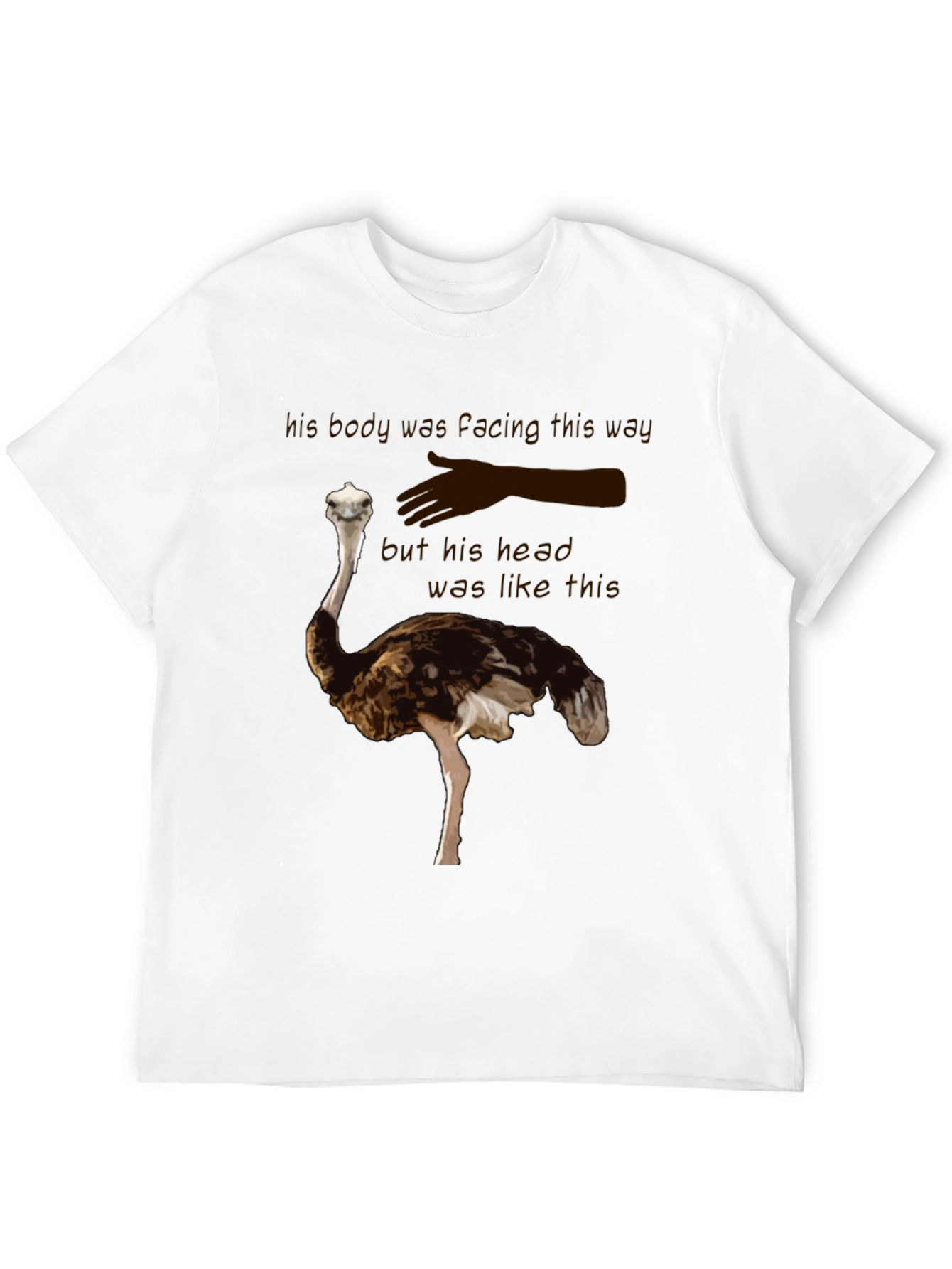 Ostrich T-Shirt - Funny Head in the Sand Tee
