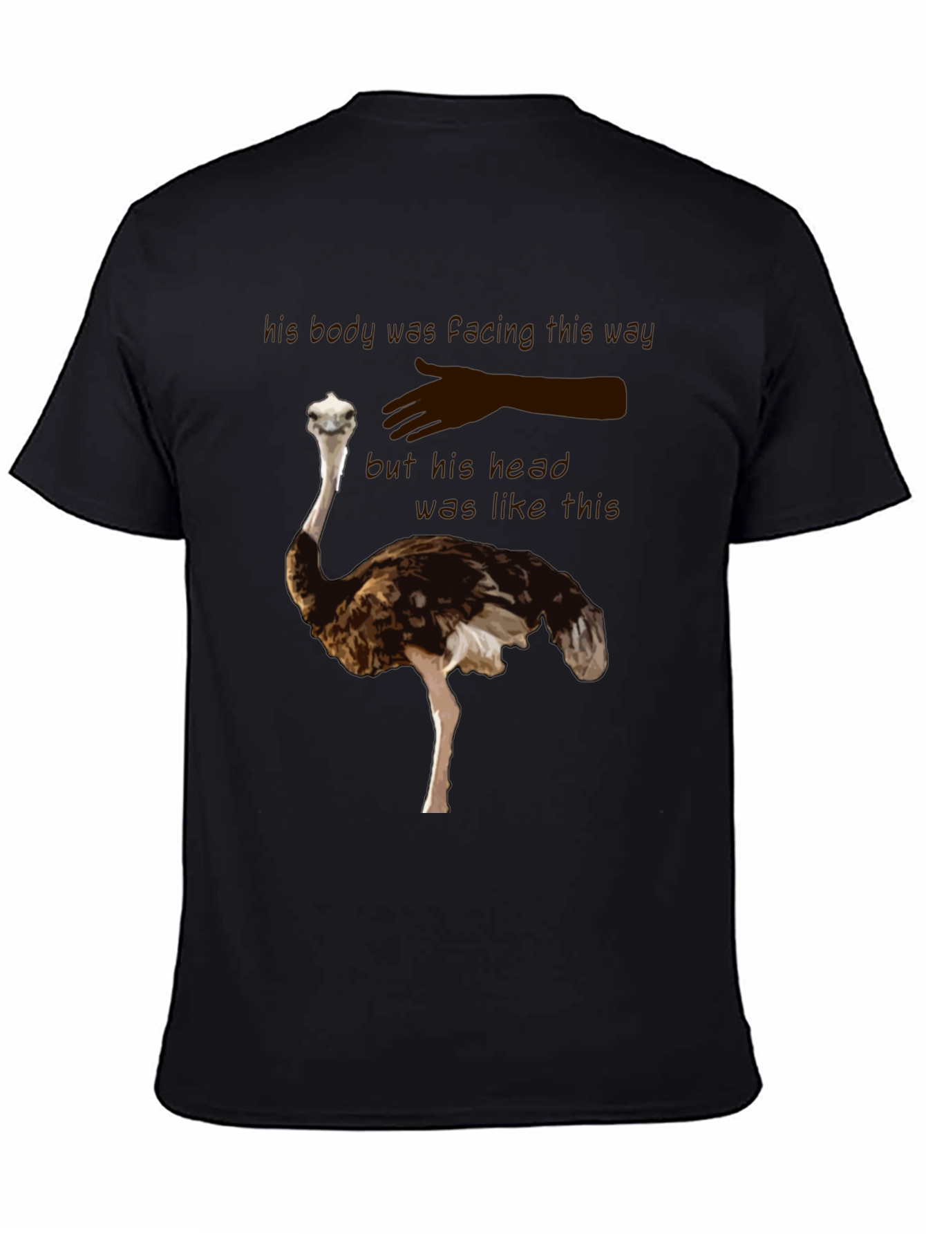 Ostrich T-Shirt - Funny Head in the Sand Tee