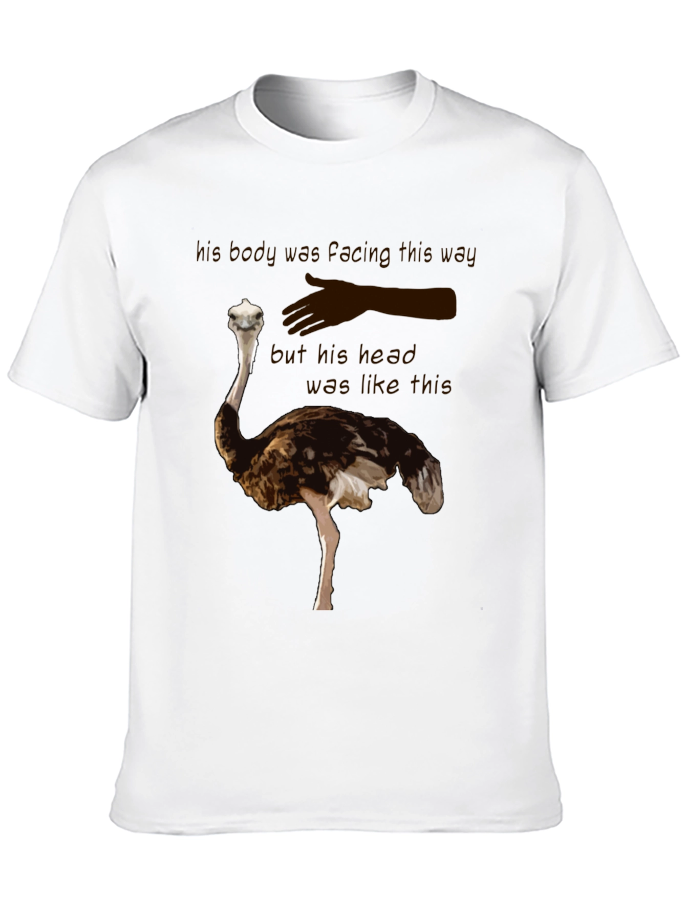 Ostrich T-Shirt - Funny Head in the Sand Tee
