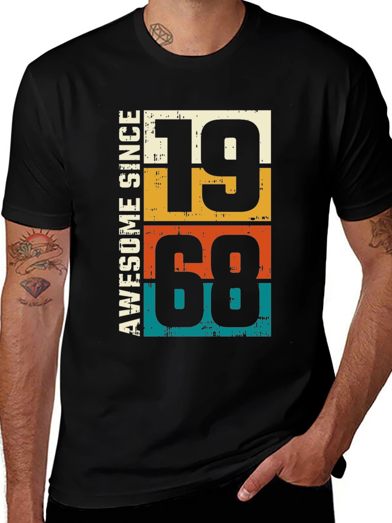 Awesome Since 1968 Retro Style T-Shirt