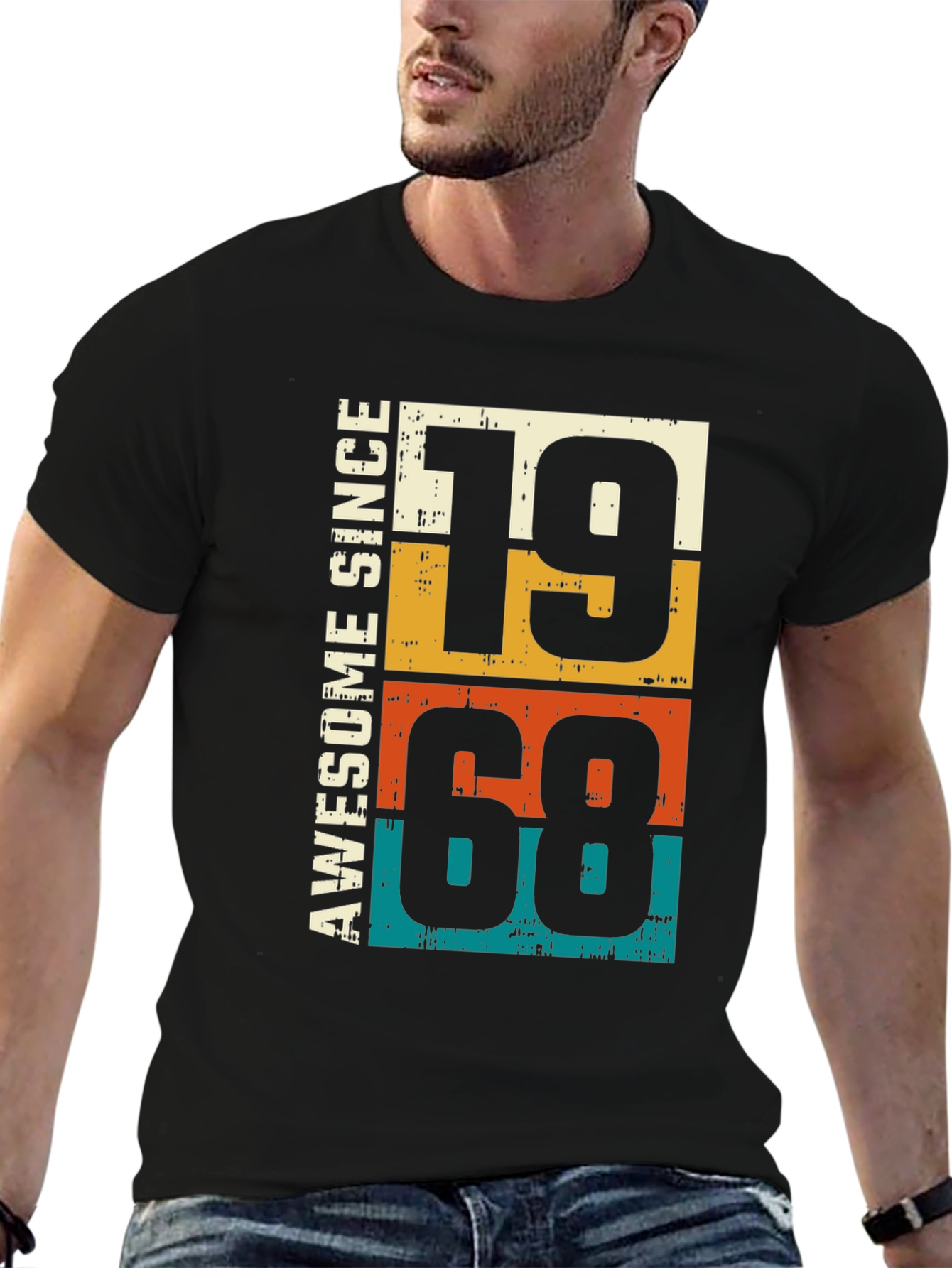 Awesome Since 1968 Retro Style T-Shirt