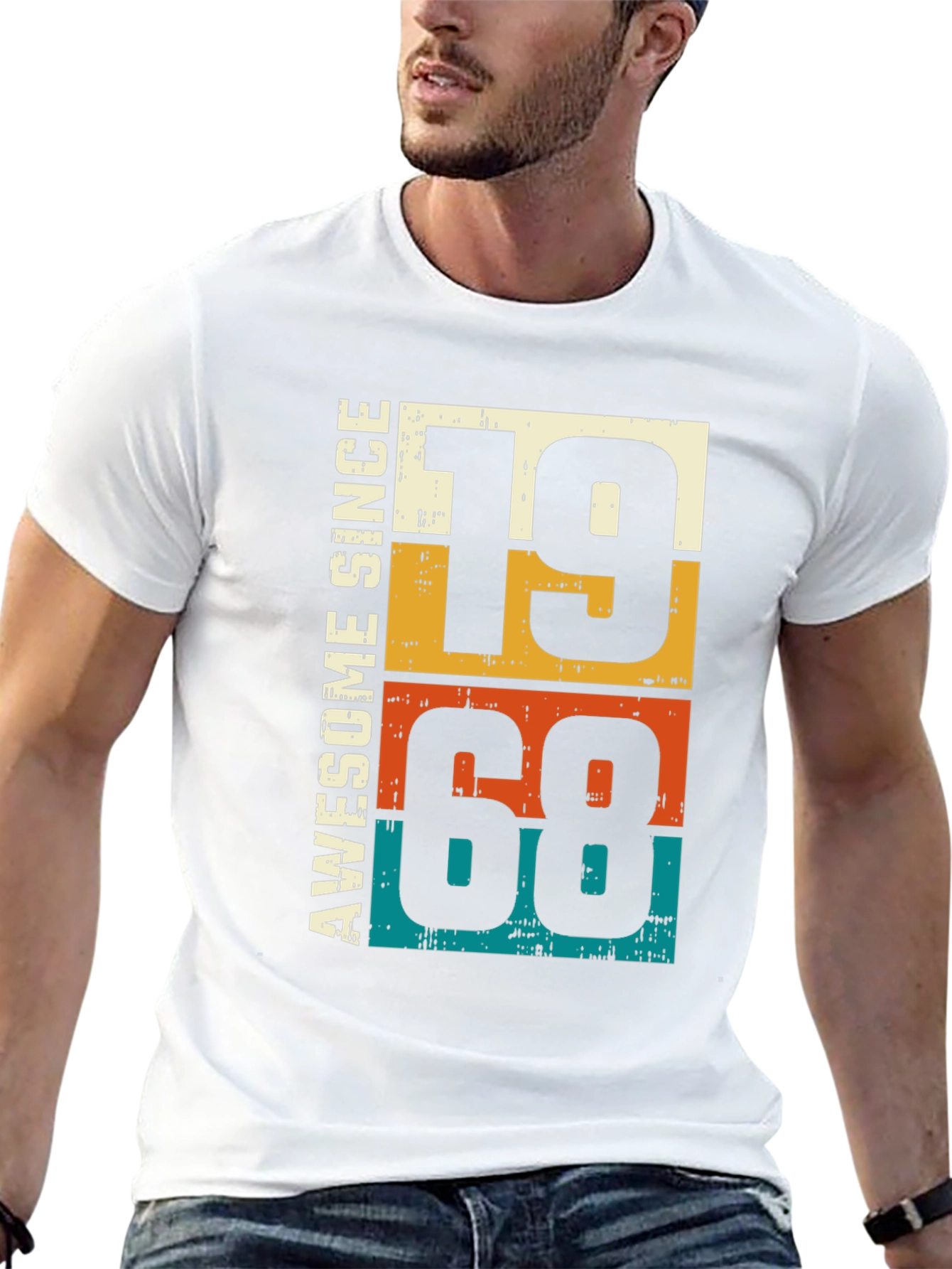 Awesome Since 1968 Retro Style T-Shirt