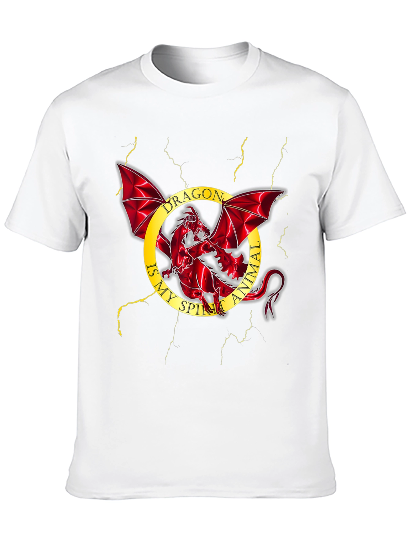 Dragon Spirit Animal Black T-Shirt