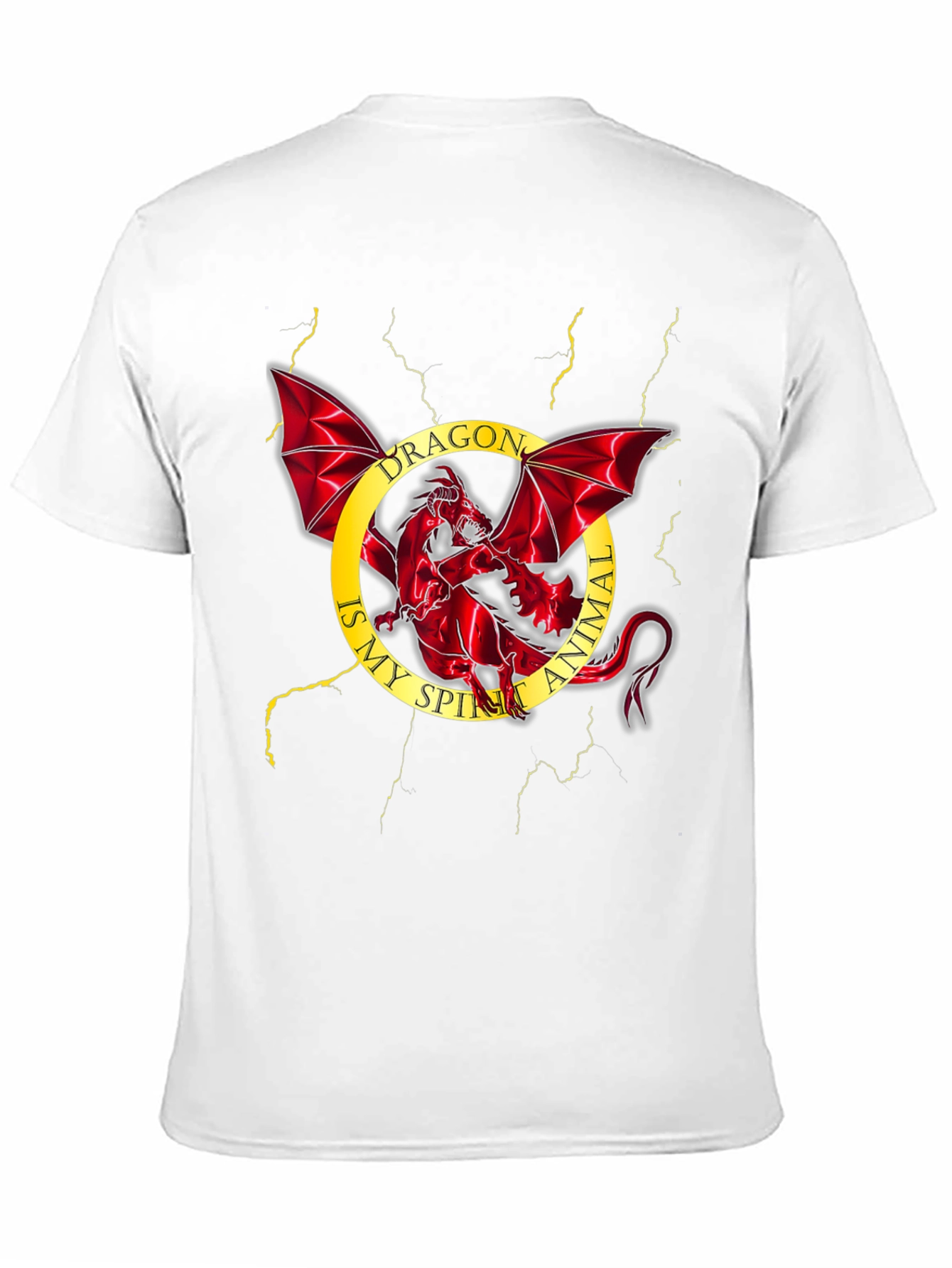 Dragon Spirit Animal Black T-Shirt